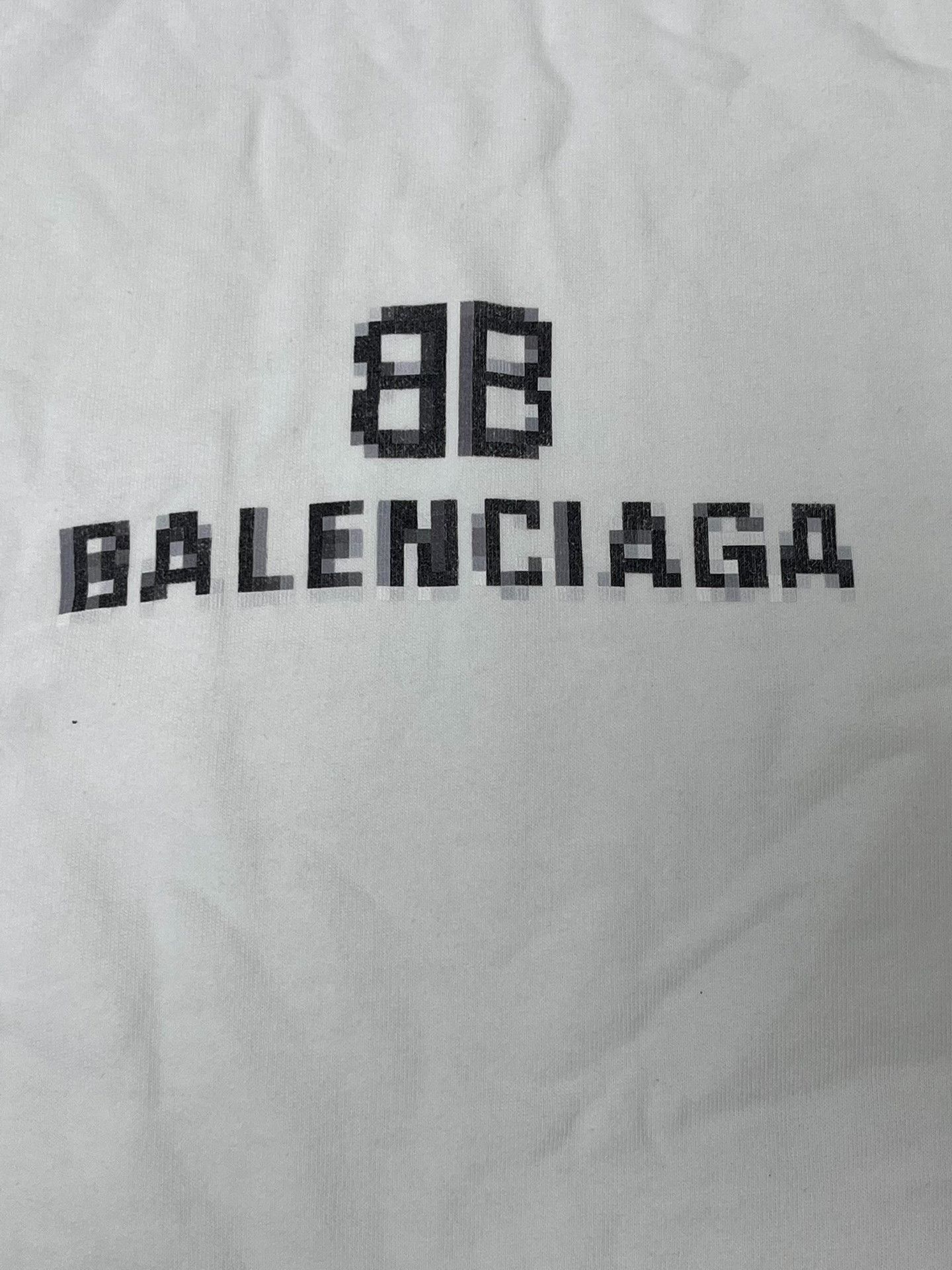 Balenciaga Balenciaga Pixel BB Logo Hoodie XL Size US XL / EU 56 / 4 - 4 Thumbnail