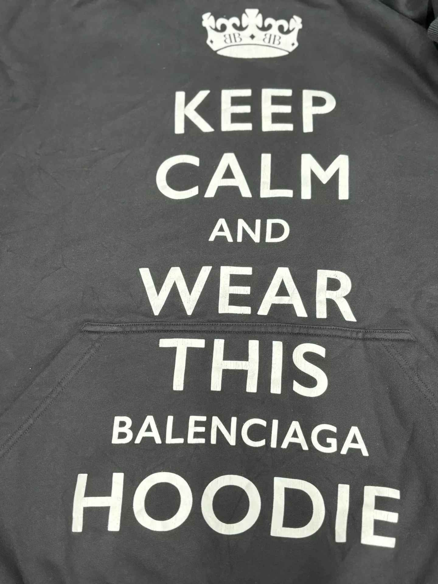 Balenciaga Balenciaga Keep Calm Graphic Hoodie XS Size US XS / EU 42 / 0 - 4 Thumbnail