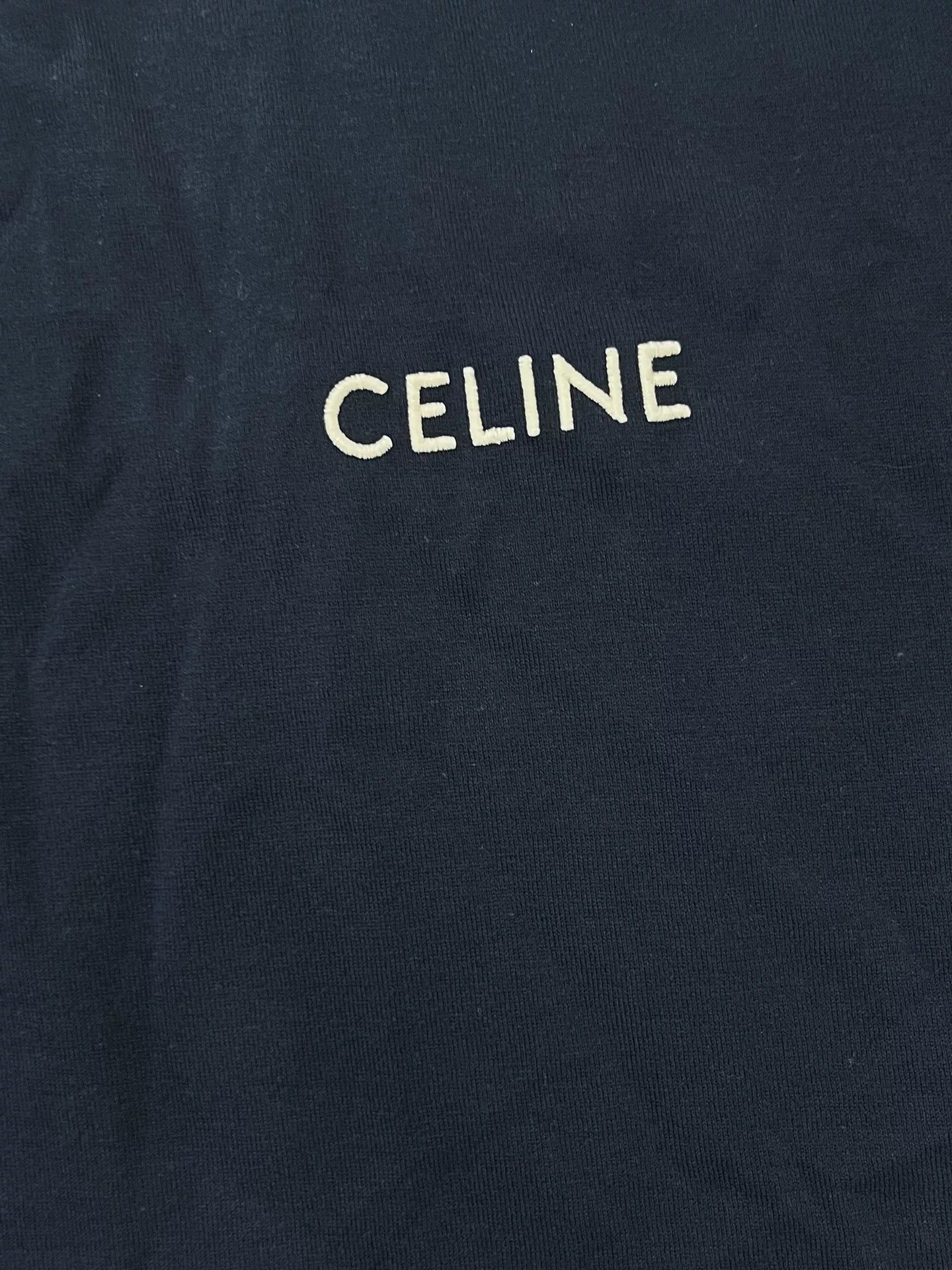 Celine Celine Embroidered Logo Striped T-Shirt L Size US L / EU 52-54 / 3 - 4 Thumbnail