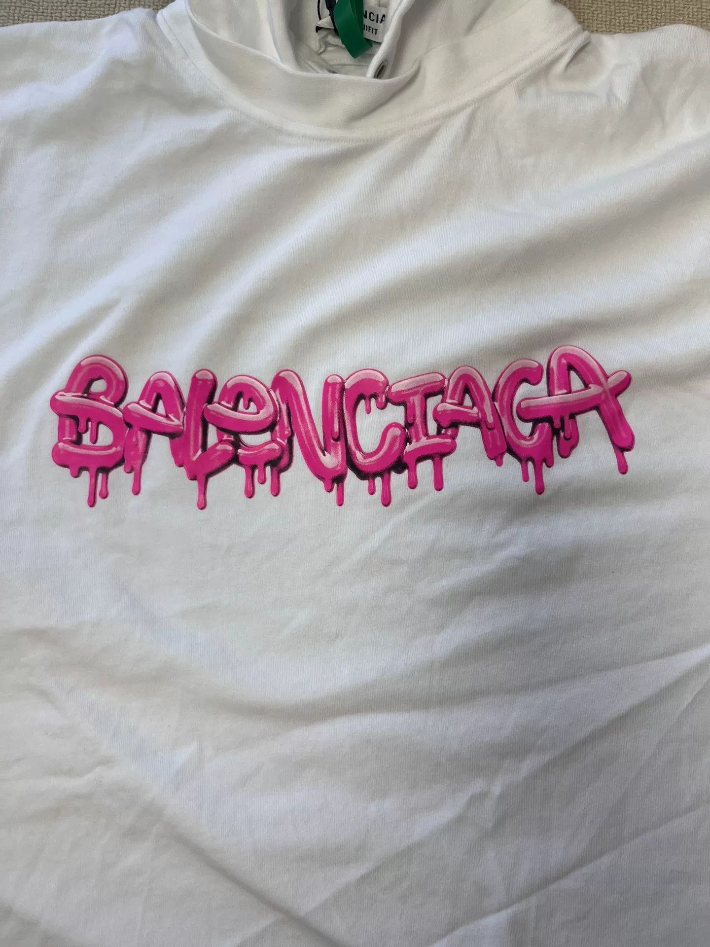Balenciaga Balenciaga Pink Melting Logo Hoodie White Size L Size US L / EU 52-54 / 3 - 4 Thumbnail