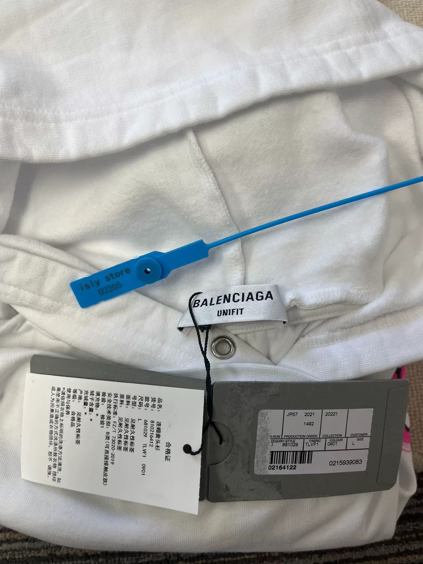 Balenciaga Balenciaga Pink Melting Logo Hoodie White Size L Size US L / EU 52-54 / 3 - 5 Thumbnail
