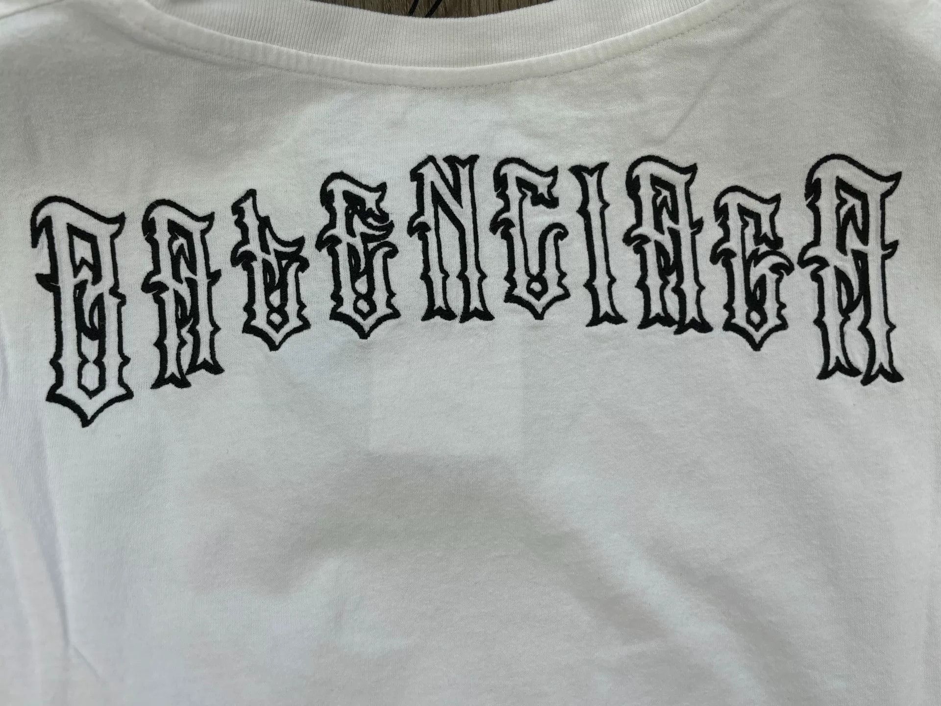 Balenciaga Balenciaga Gothic Logo T-Shirt Size M Size US M / EU 48-50 / 2 - 4 Thumbnail
