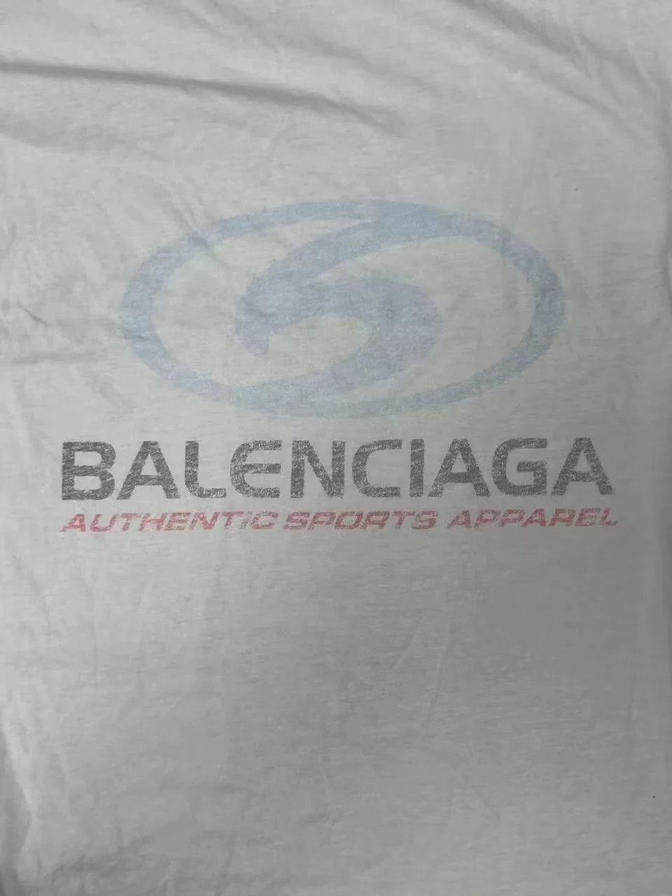 Balenciaga Balenciaga Logo Print Sports Apparel T-Shirt L Size US L / EU 52-54 / 3 - 4 Thumbnail