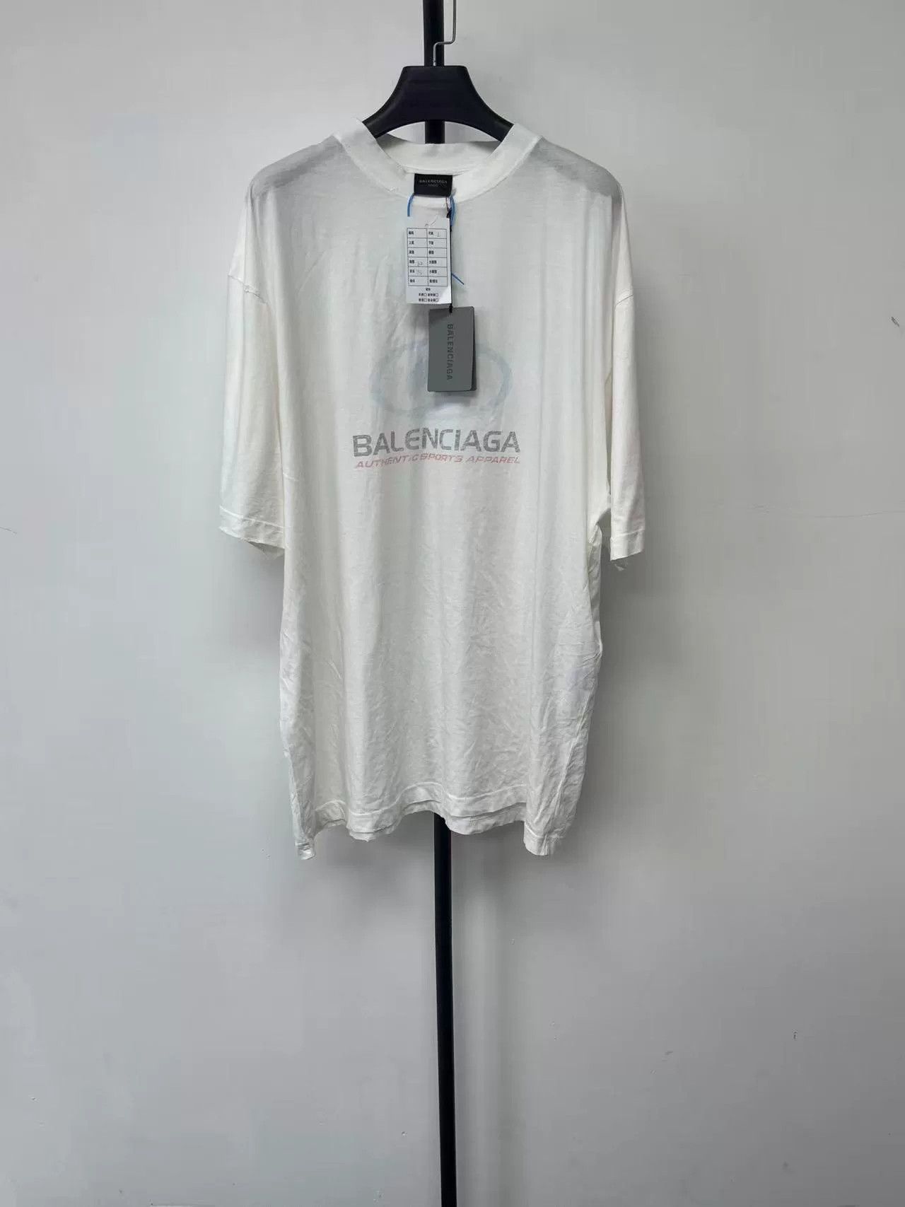 Balenciaga Balenciaga Logo Print Sports Apparel T-Shirt L Size US L / EU 52-54 / 3 - 2 Thumbnail
