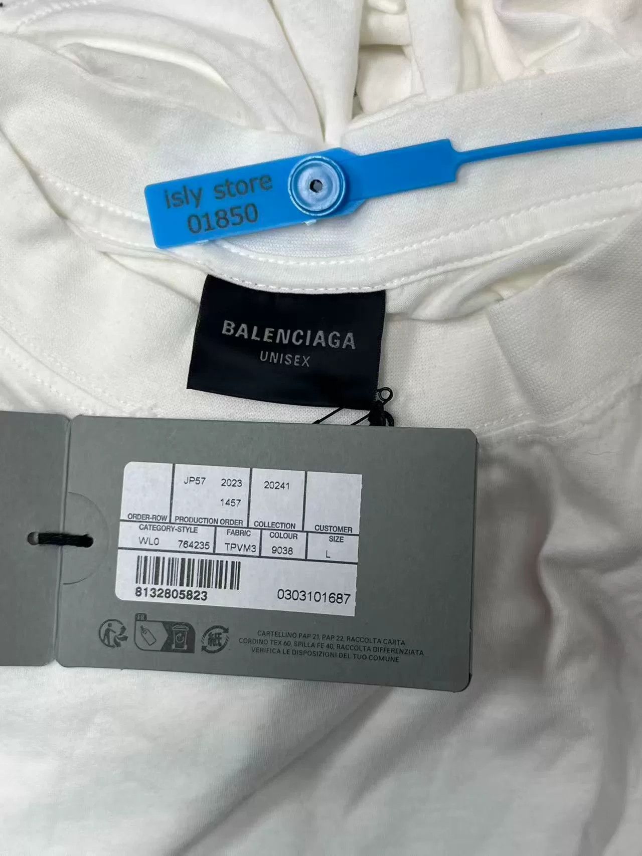 Balenciaga Balenciaga Logo Print Sports Apparel T-Shirt L Size US L / EU 52-54 / 3 - 6 Thumbnail