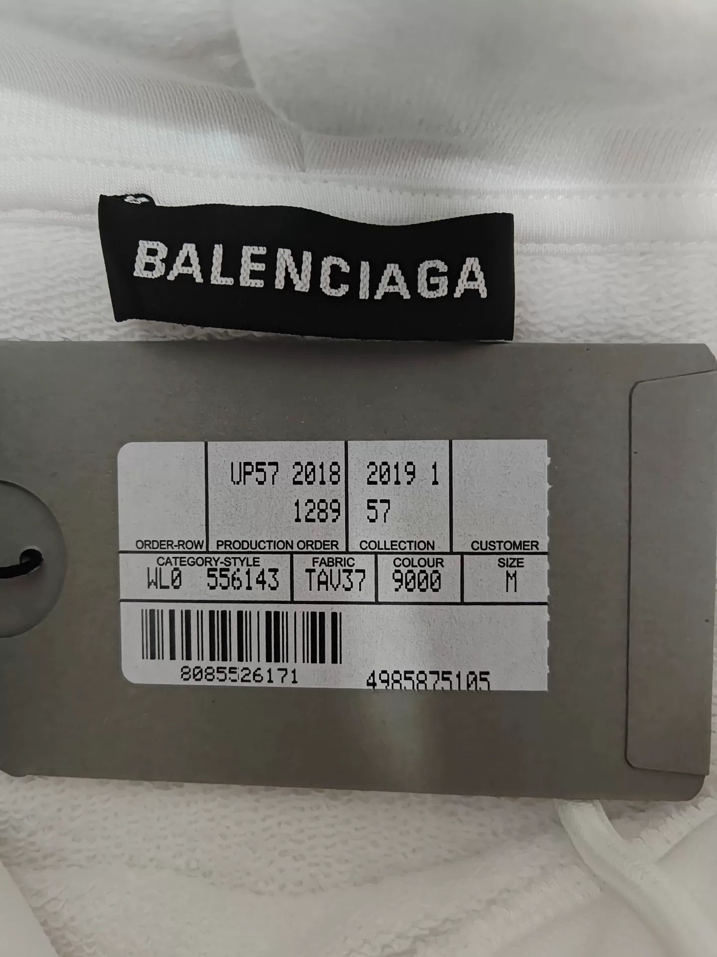 Balenciaga Balenciaga Back Logo Hoodie White Size M Size US M / EU 48-50 / 2 - 5 Thumbnail