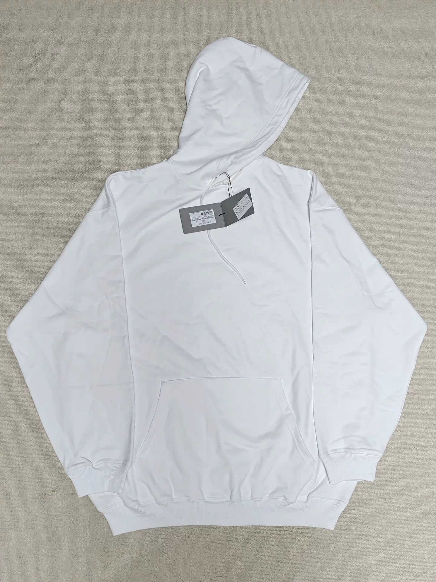 Balenciaga Balenciaga Back Logo Hoodie White Size M Size US M / EU 48-50 / 2 - 2 Thumbnail
