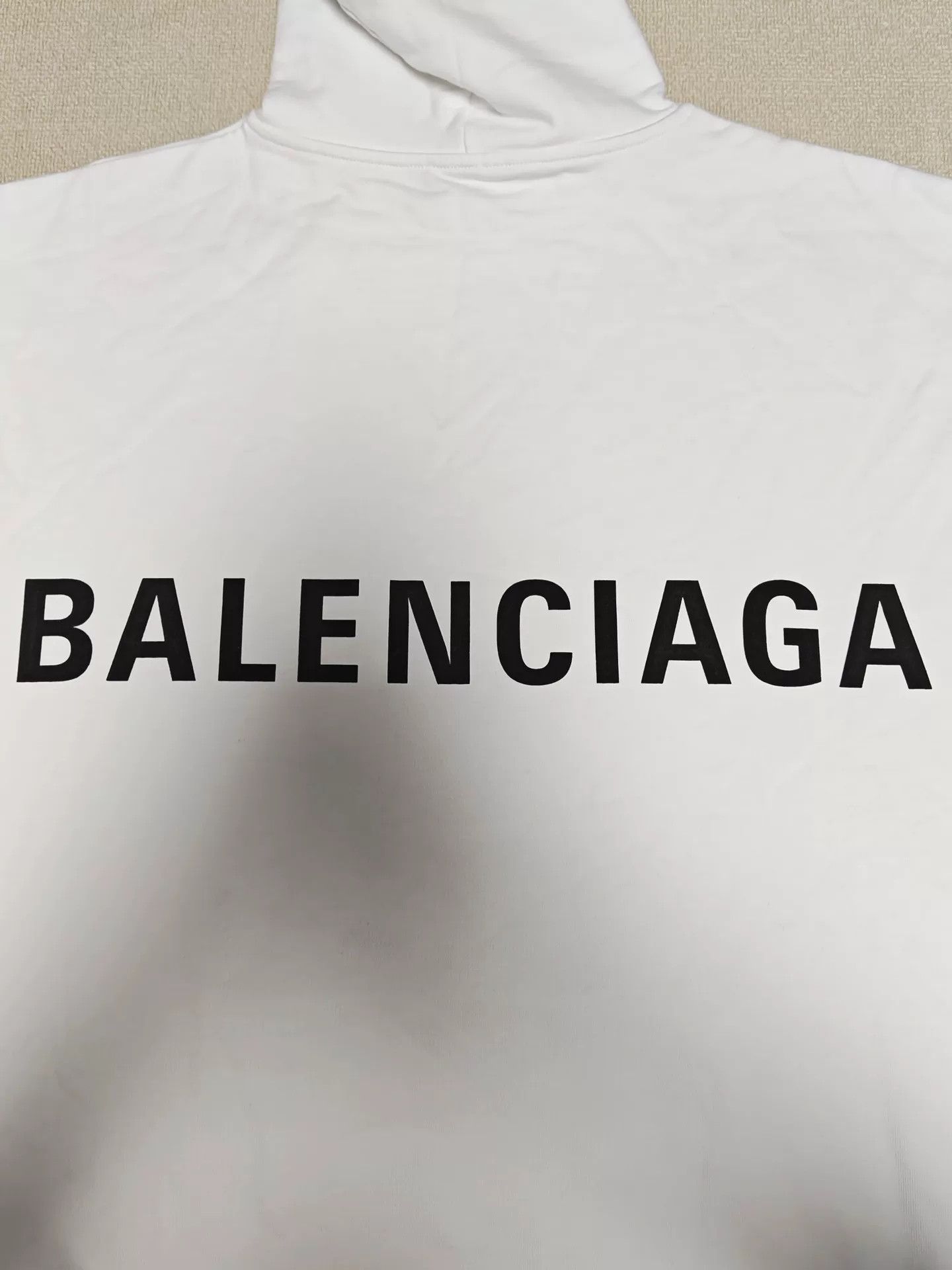 Balenciaga Balenciaga Back Logo Hoodie White Size M Size US M / EU 48-50 / 2 - 4 Thumbnail