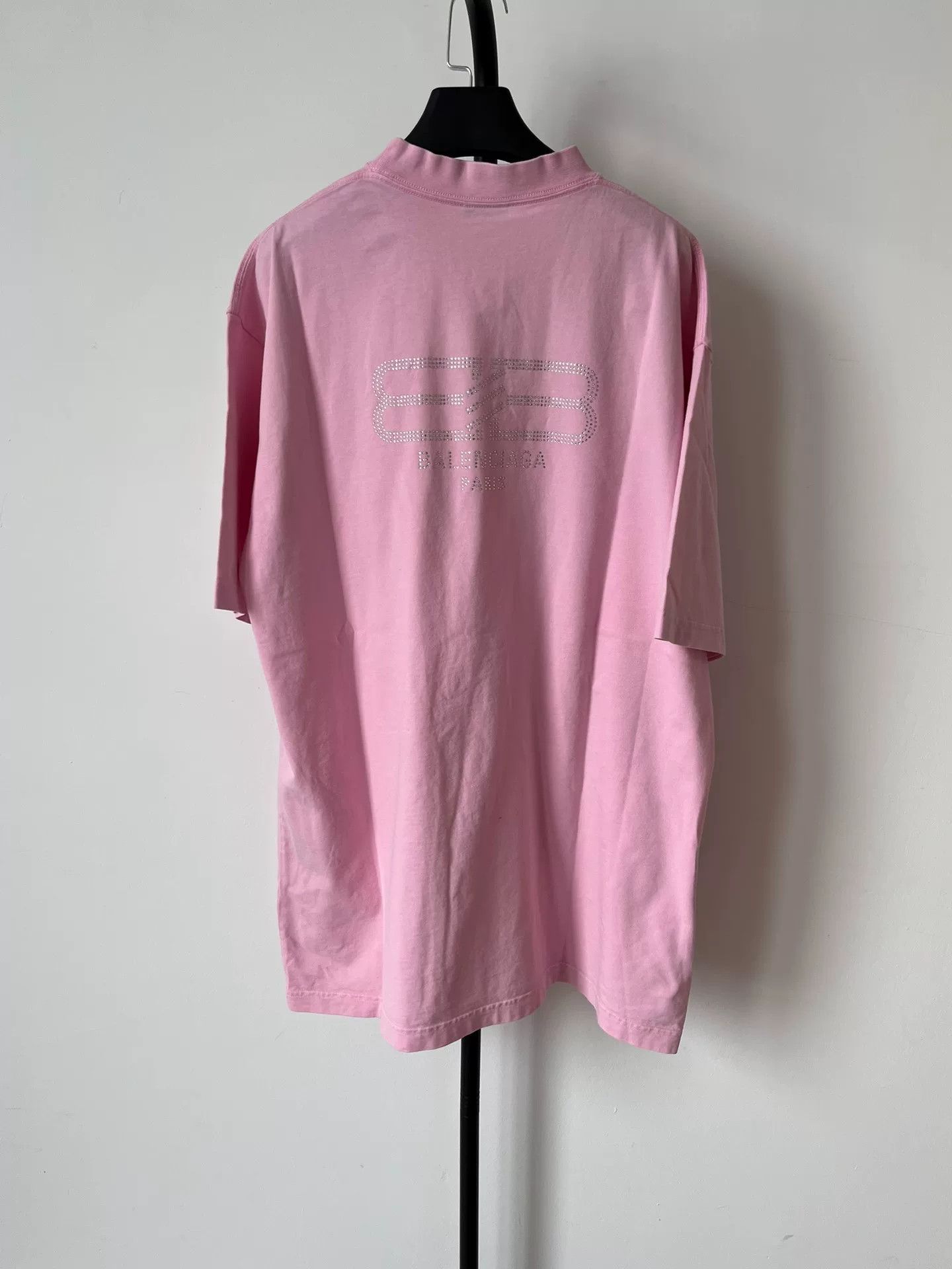 Balenciaga Balenciaga Rhinestone Logo T-Shirt Size M Size US M / EU 48-50 / 2 - 2 Thumbnail