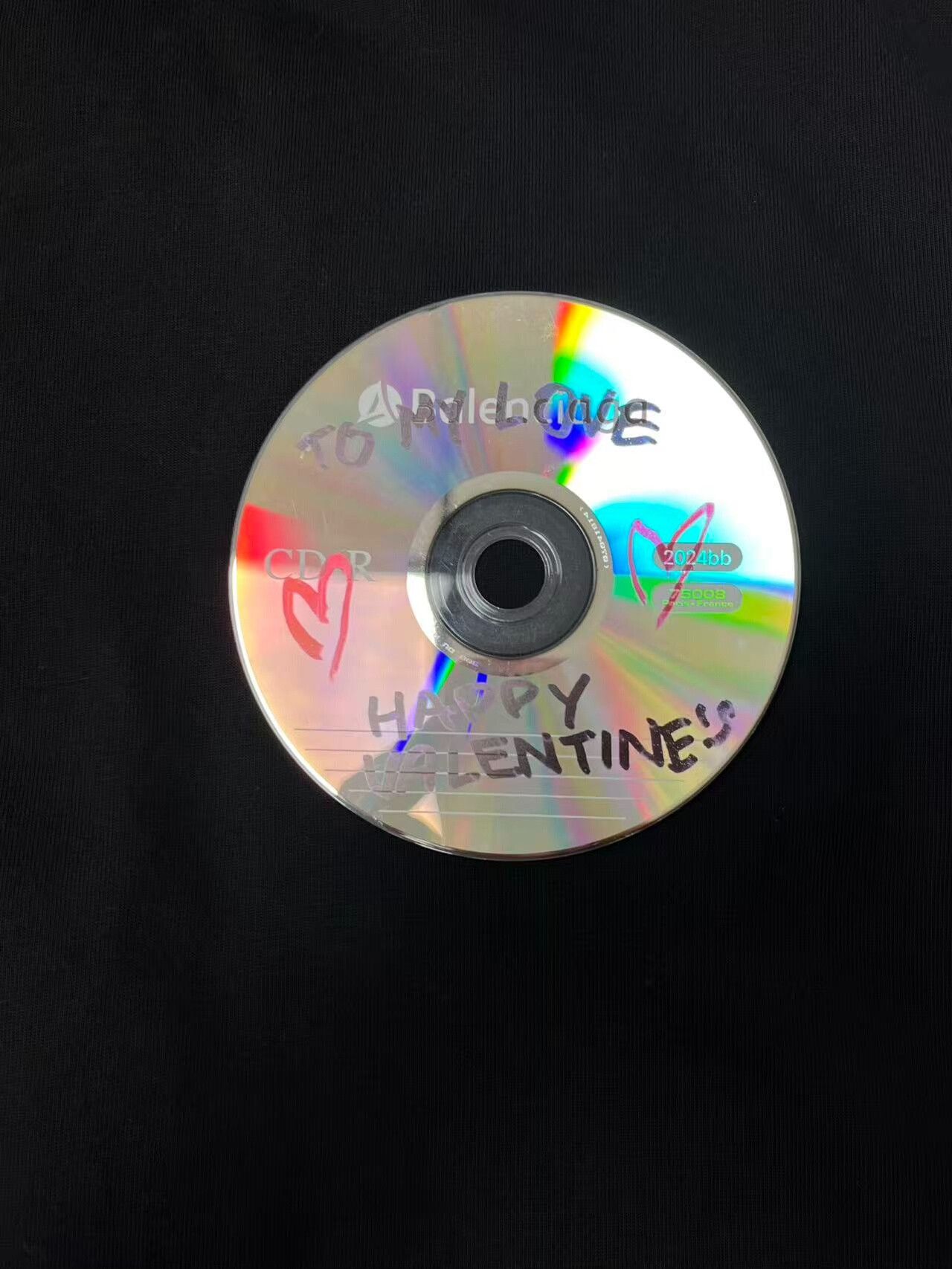Balenciaga Balenciaga Valentine CD Graphic Long Sleeve T-Shirt 3 Size US L / EU 52-54 / 3 - 4 Thumbnail