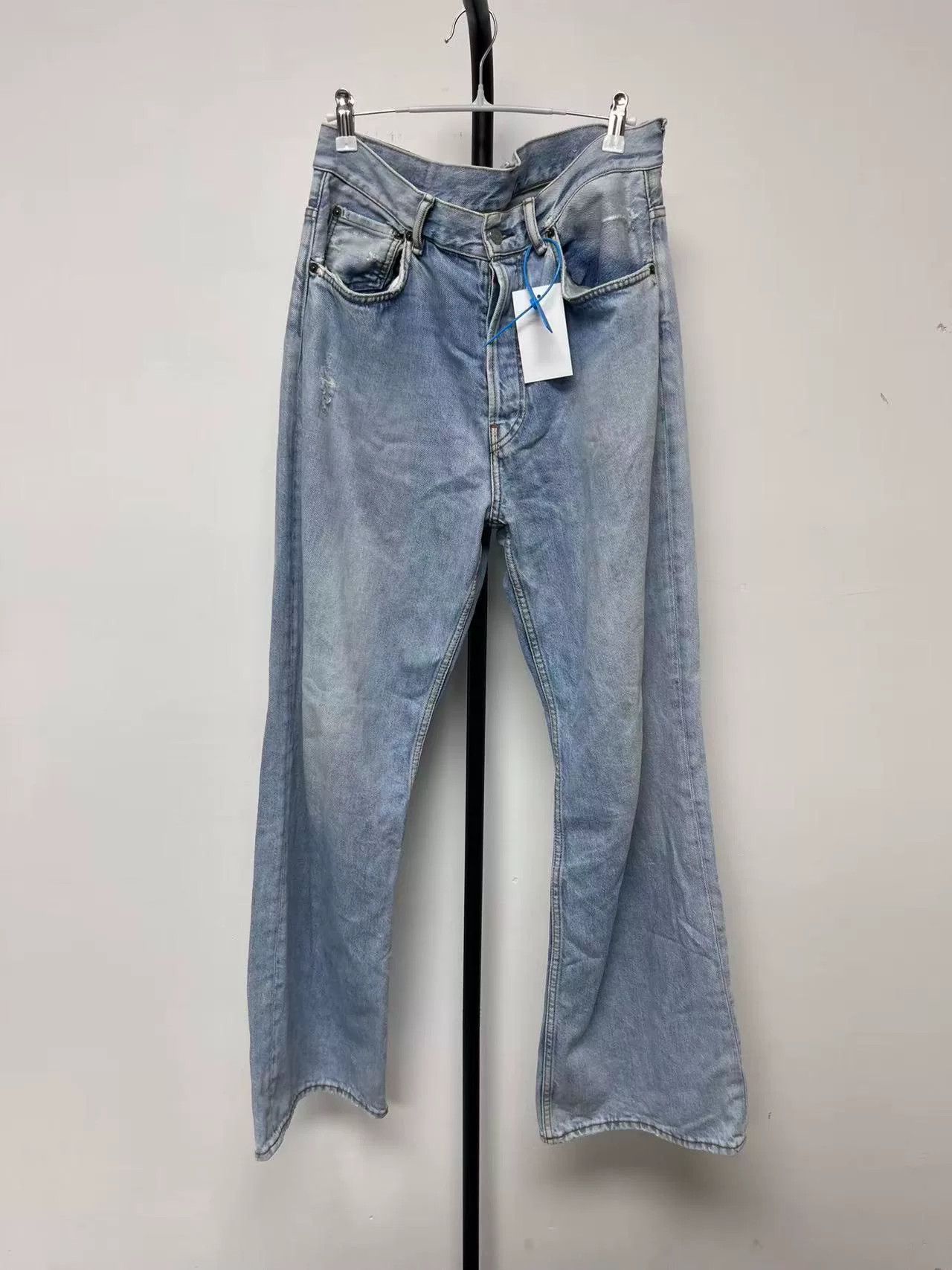 Acne Studios Acne Studios Painted Wide Leg Jeans US 32 Size US 32 / EU 48 - 2 Thumbnail