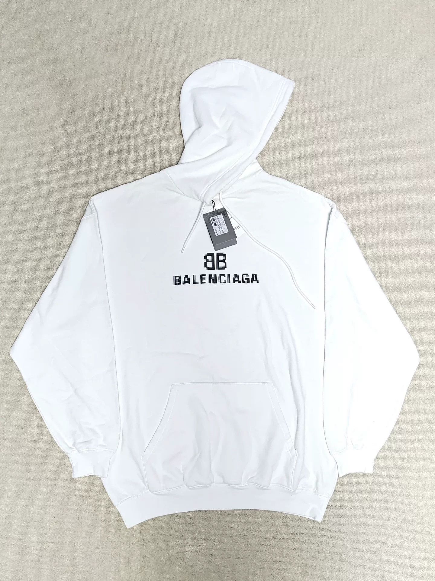 Balenciaga Balenciaga Mosaic Double B Logo Hoodie XS Size US XS / EU 42 / 0 - 2 Thumbnail