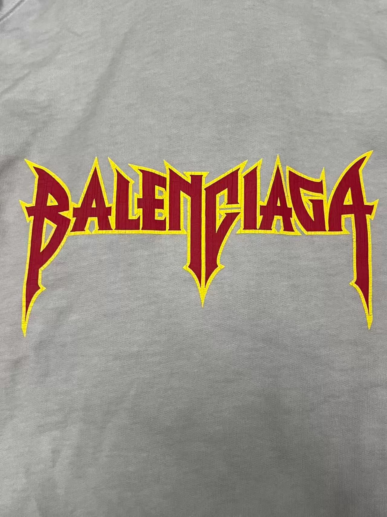 Balenciaga Balenciaga Metal Logo Distressed Hoodie 3 Size US L / EU 52-54 / 3 - 4 Thumbnail