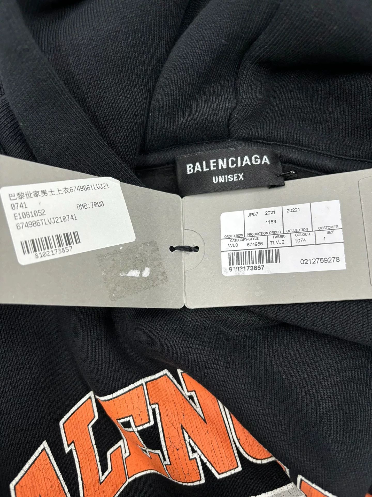 Balenciaga Balenciaga Distressed BB Scissors Logo Hoodie Size 1 Size US S / EU 44-46 / 1 - 4 Thumbnail