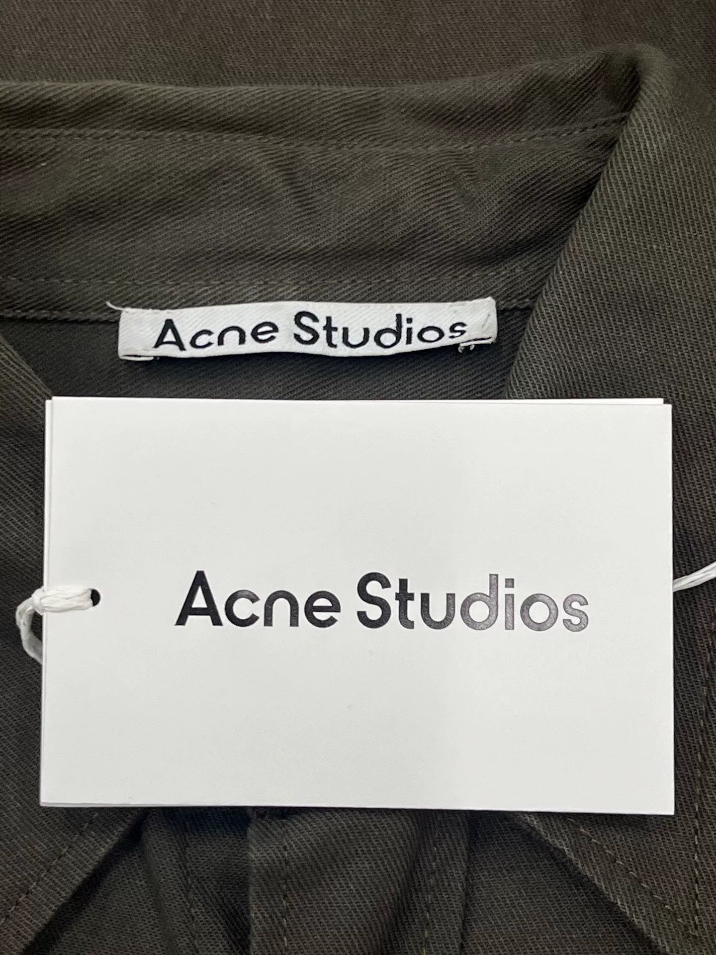 Acne Studios Acne Studios Logo Embroidered Cotton Linen Shirt 44 Size US S / EU 44-46 / 1 - 5 Thumbnail