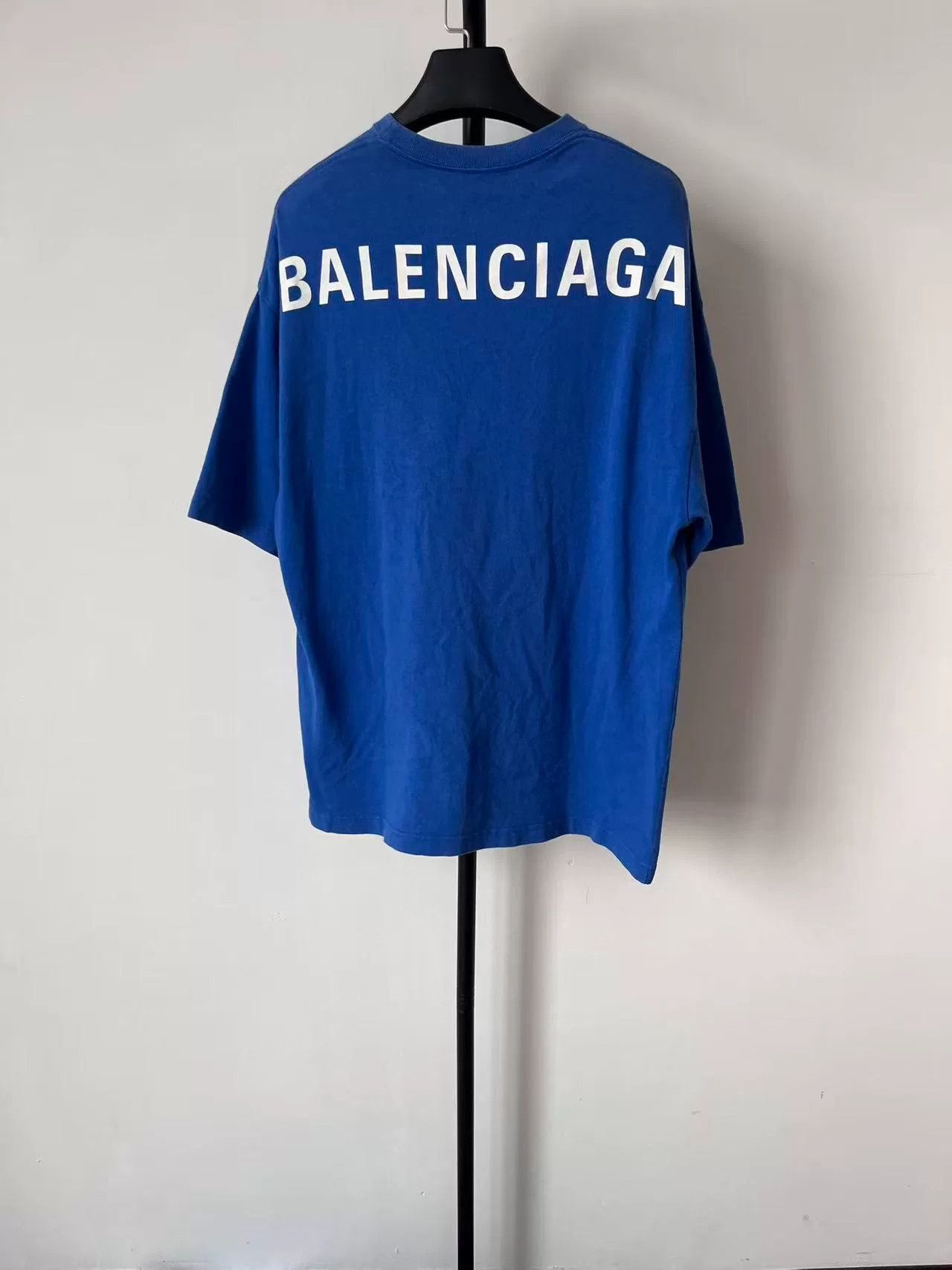 Balenciaga Balenciaga Back Logo T-Shirt Blue Size S Size US S / EU 44-46 / 1 - 2 Thumbnail