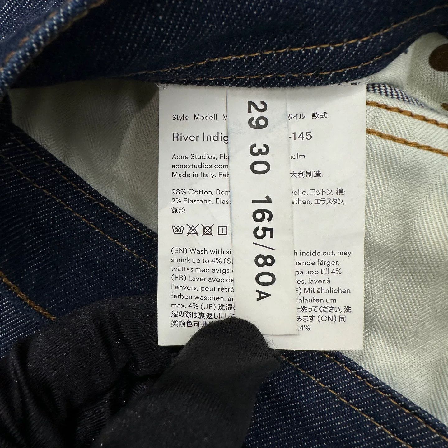 Acne Studios Acne Studios River Indigo Denim Jeans 29 Size US 29 - 6 Thumbnail