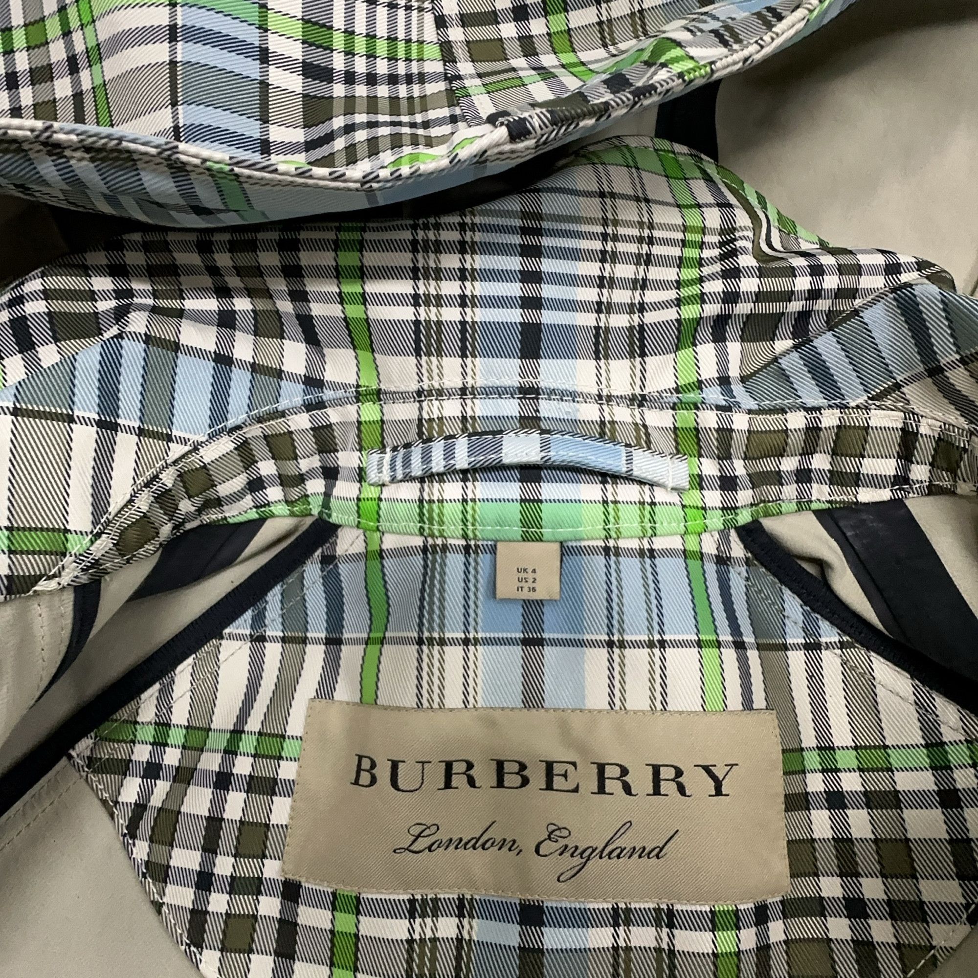 Burberry Burberry Check Hooded Long Coat US 2 Size XS / US 0-2 / IT 36-38 - 5 Thumbnail