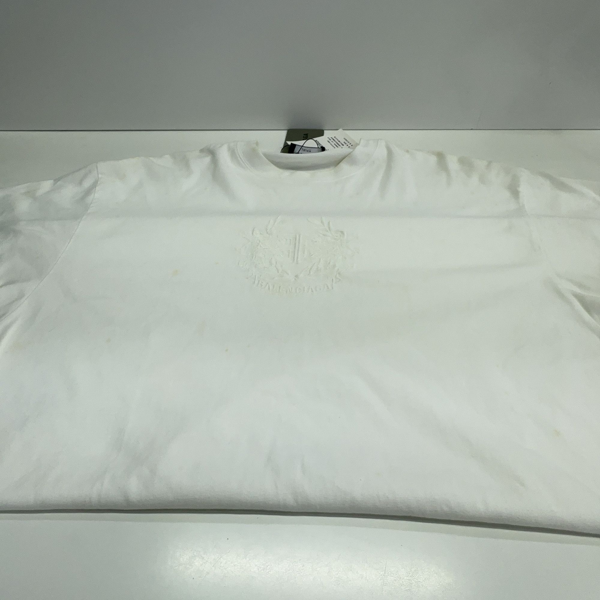 Balenciaga Balenciaga Wreath Logo Embroidered T-Shirt XS Size US XS / EU 42 / 0 - 7 Thumbnail