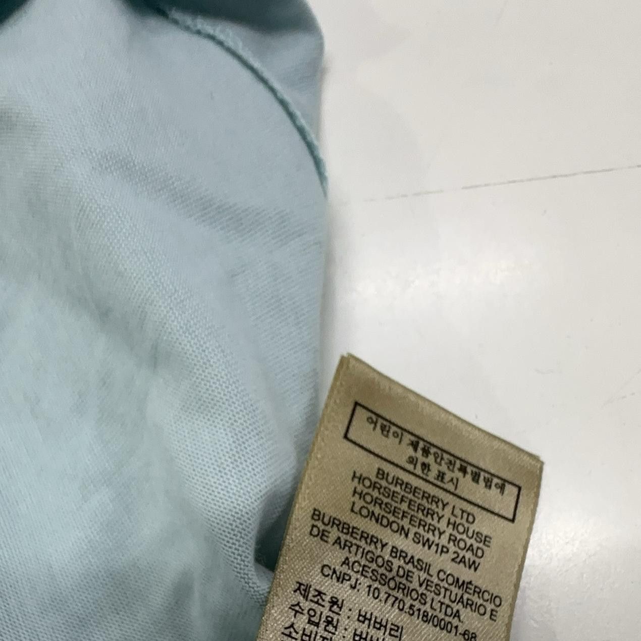 Burberry Burberry Logo Embroidery T-Shirt Size L Size US L / EU 52-54 / 3 - 6 Thumbnail