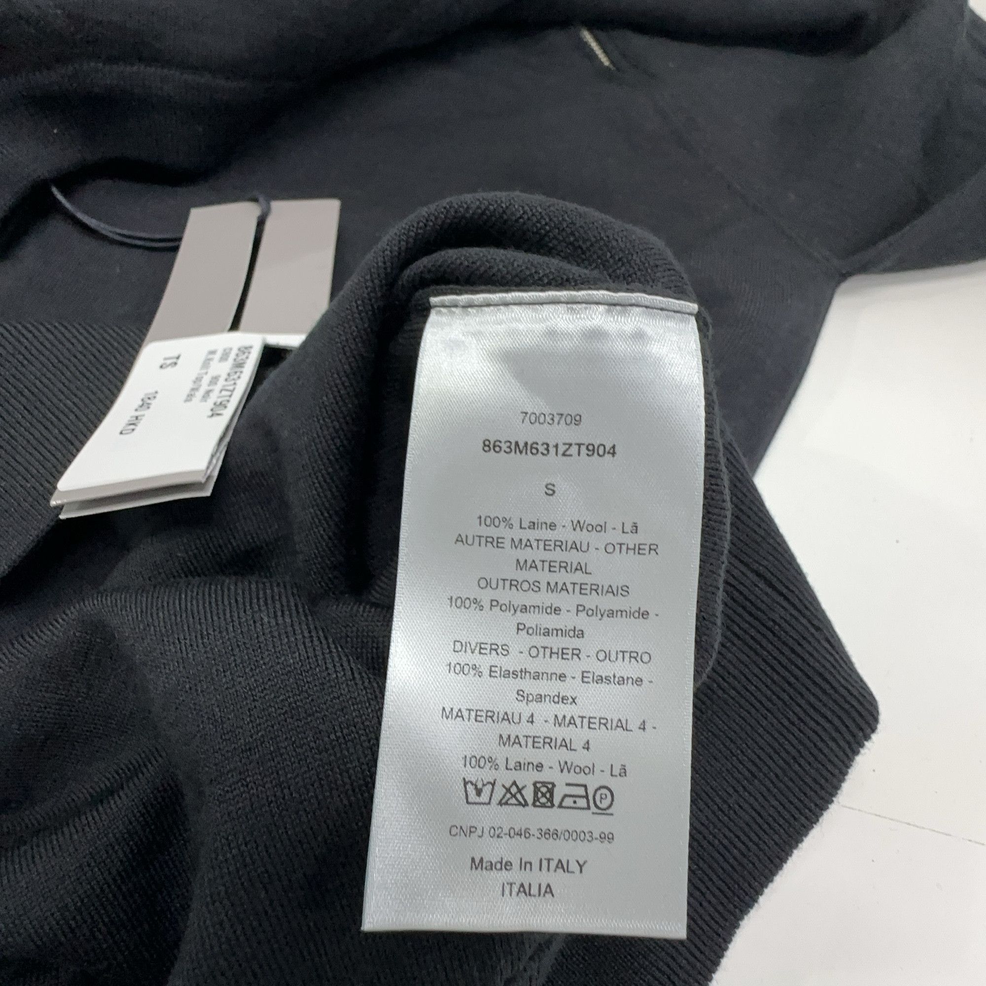 Dior Dior Asymmetric Zip Virgin Wool Sweater Size S Size US S / EU 44-46 / 1 - 3 Thumbnail