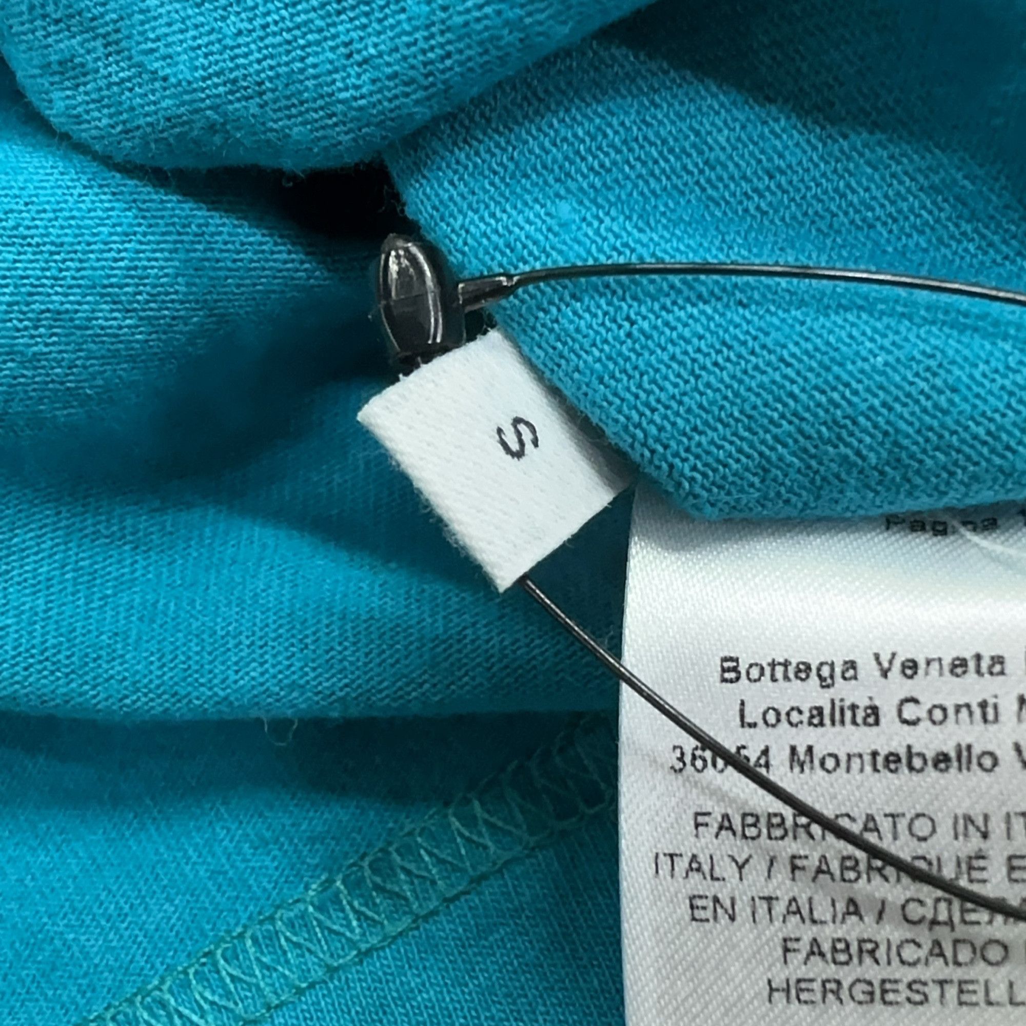 Bottega Veneta Bottega Veneta Blue Cotton Logo T-Shirt Size S Size US S / EU 44-46 / 1 - 4 Thumbnail