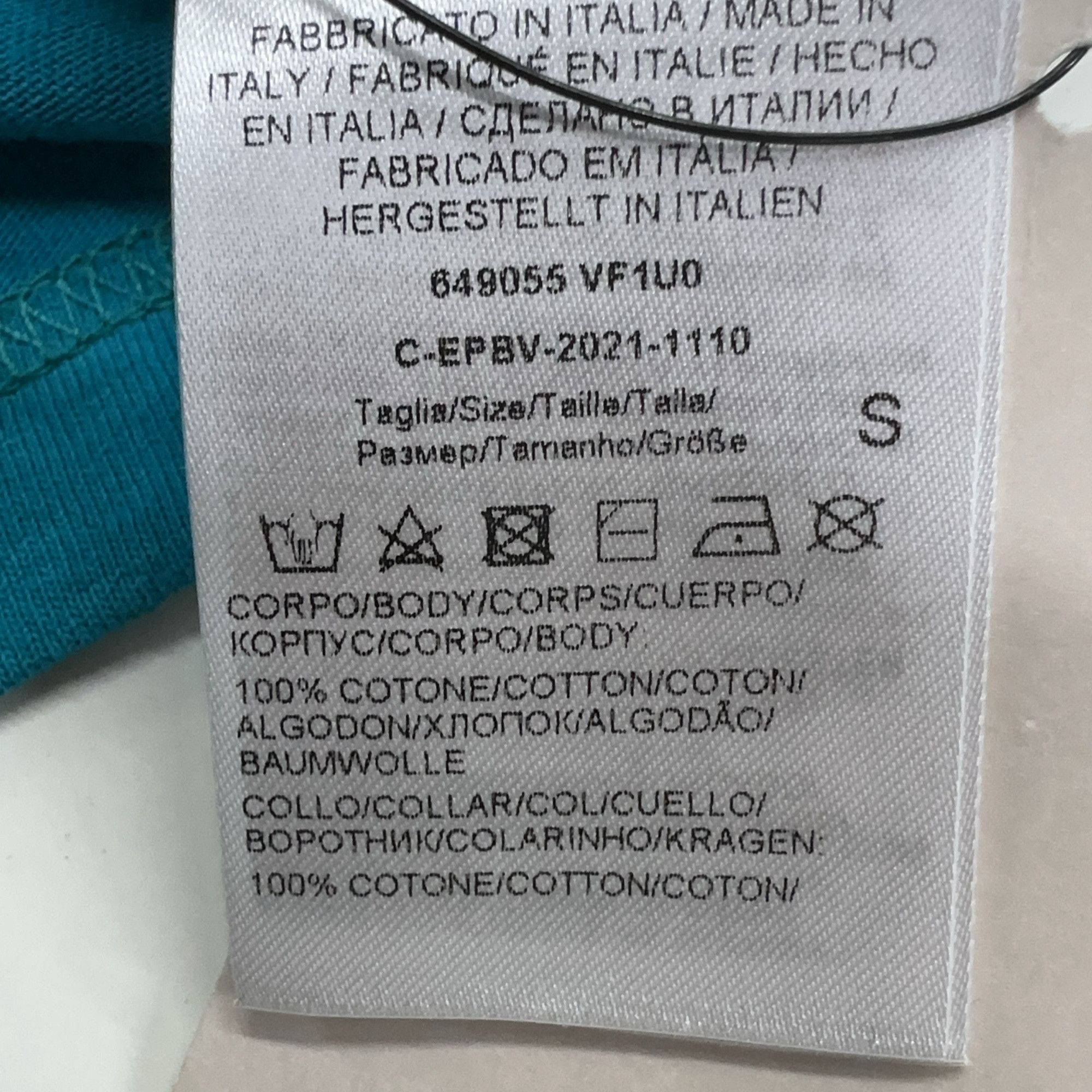 Bottega Veneta Bottega Veneta Blue Cotton Logo T-Shirt Size S Size US S / EU 44-46 / 1 - 5 Thumbnail