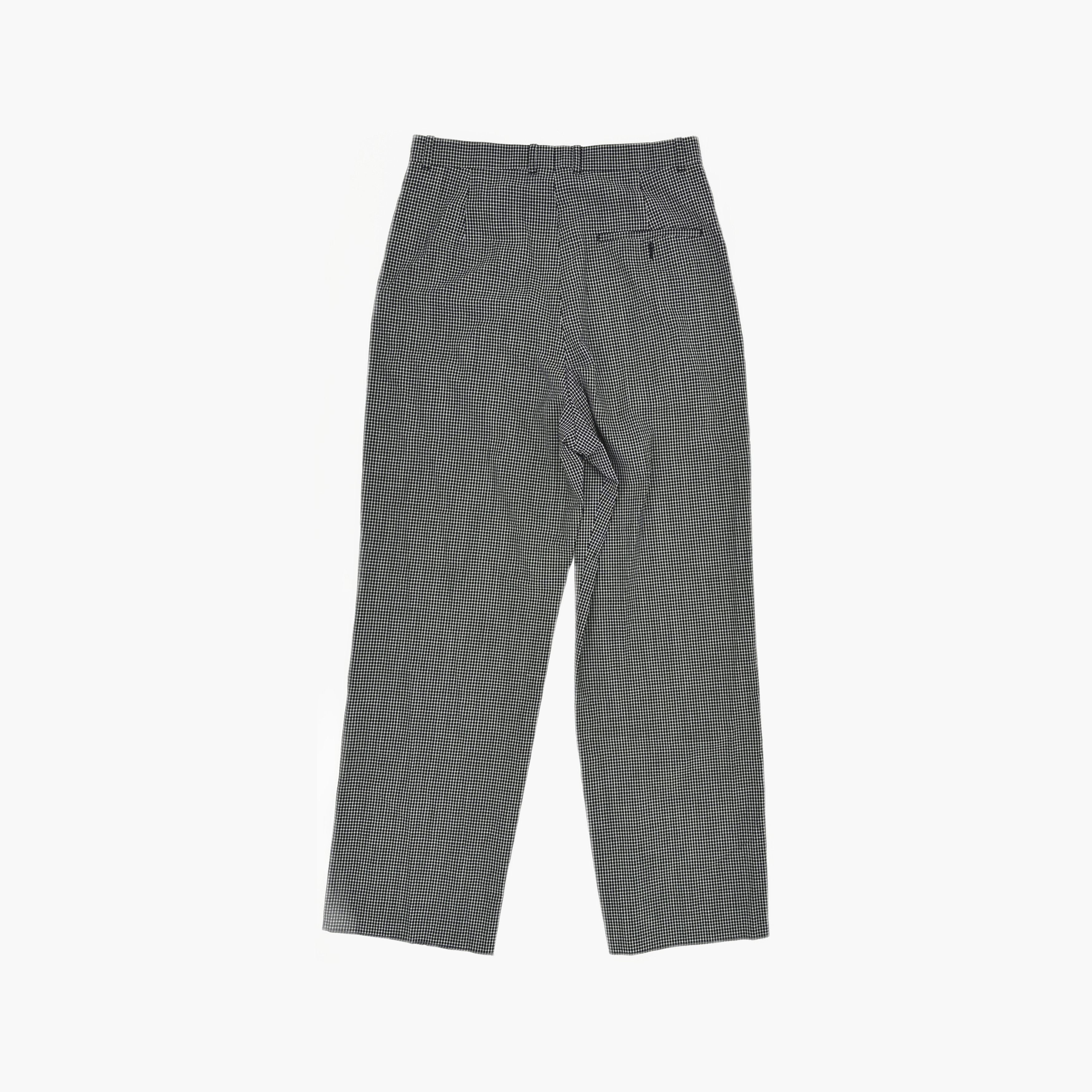 Balenciaga Balenciaga Check Wool Wide Leg Trousers 46 Size US 30 / EU 46 - 2 Thumbnail