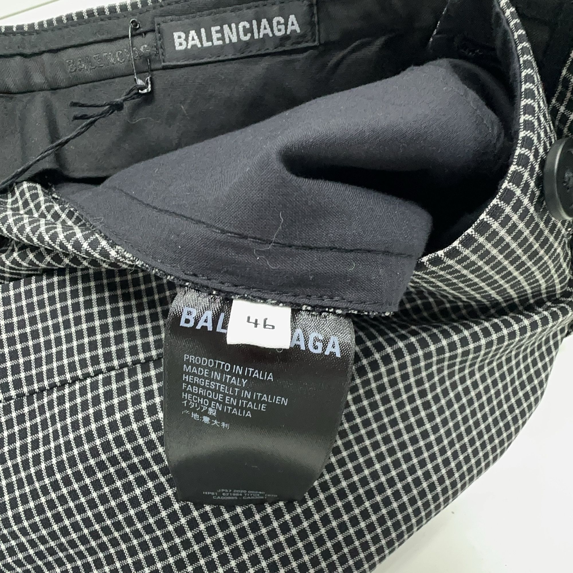 Balenciaga Balenciaga Check Wool Wide Leg Trousers 46 Size US 30 / EU 46 - 6 Thumbnail