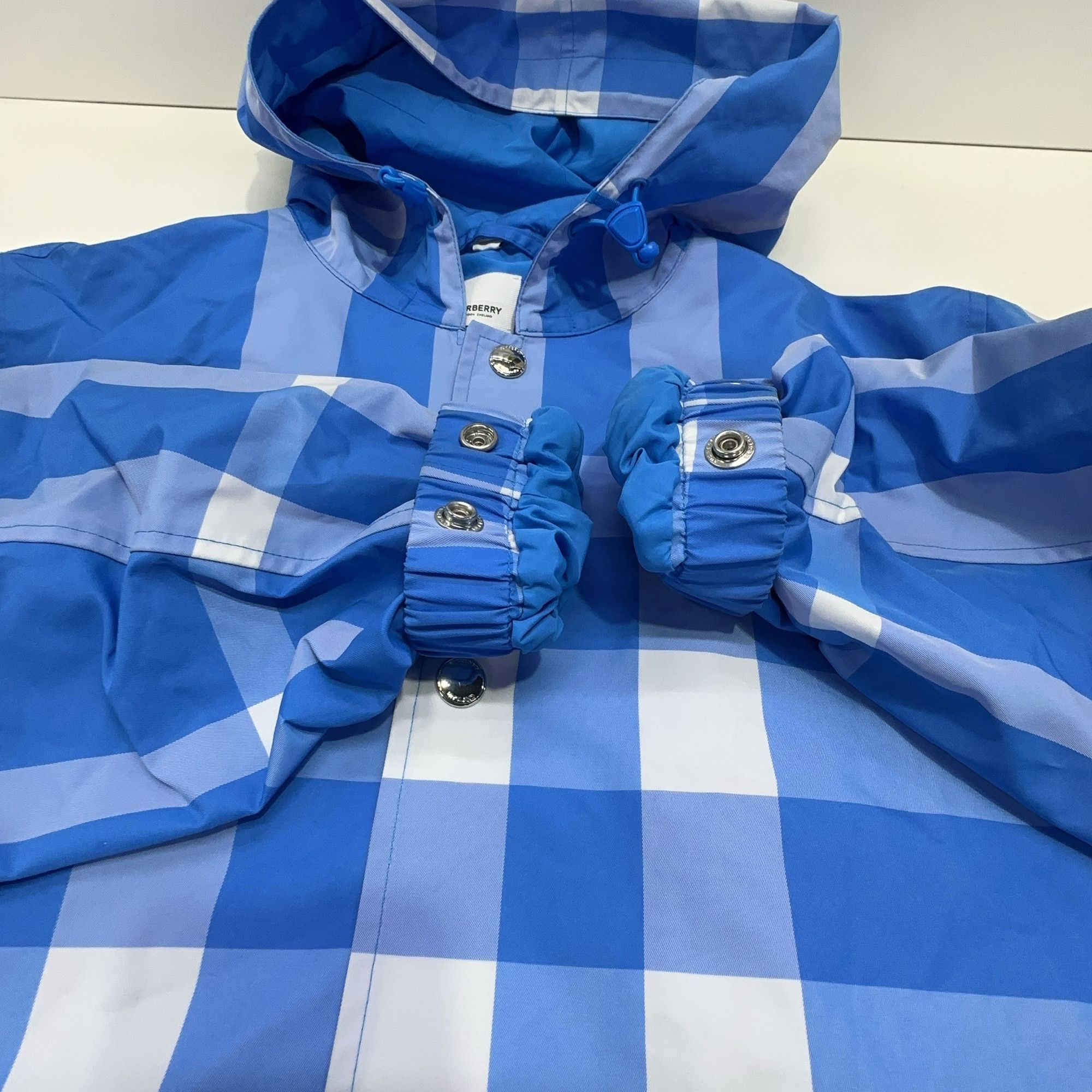 Burberry Burberry Blue Check Hooded Jacket M Size US M / EU 48-50 / 2 - 8 Thumbnail
