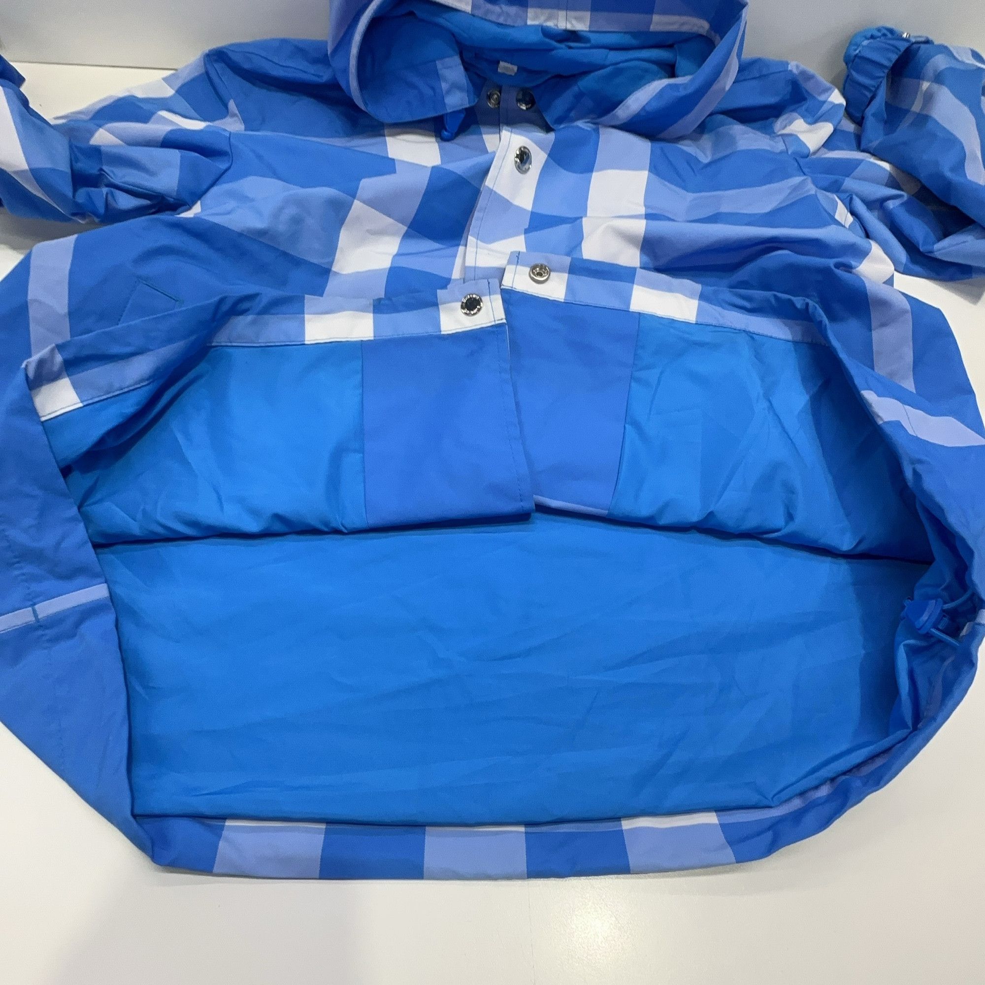 Burberry Burberry Blue Check Hooded Jacket M Size US M / EU 48-50 / 2 - 9 Thumbnail
