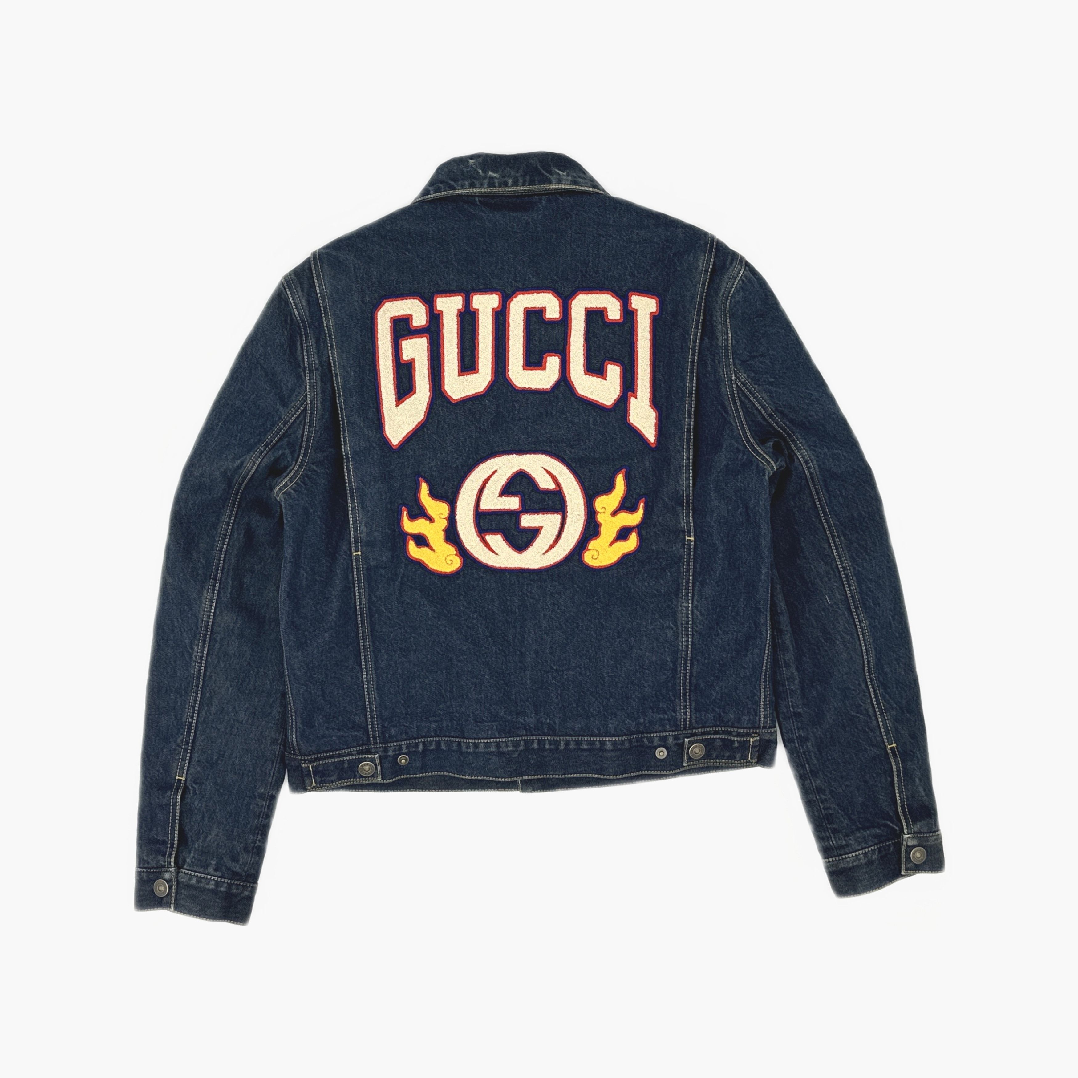 Gucci Gucci Logo Patch Lunar New Year Denim Jacket Size 46 Size US S / EU 44-46 / 1 - 2 Thumbnail