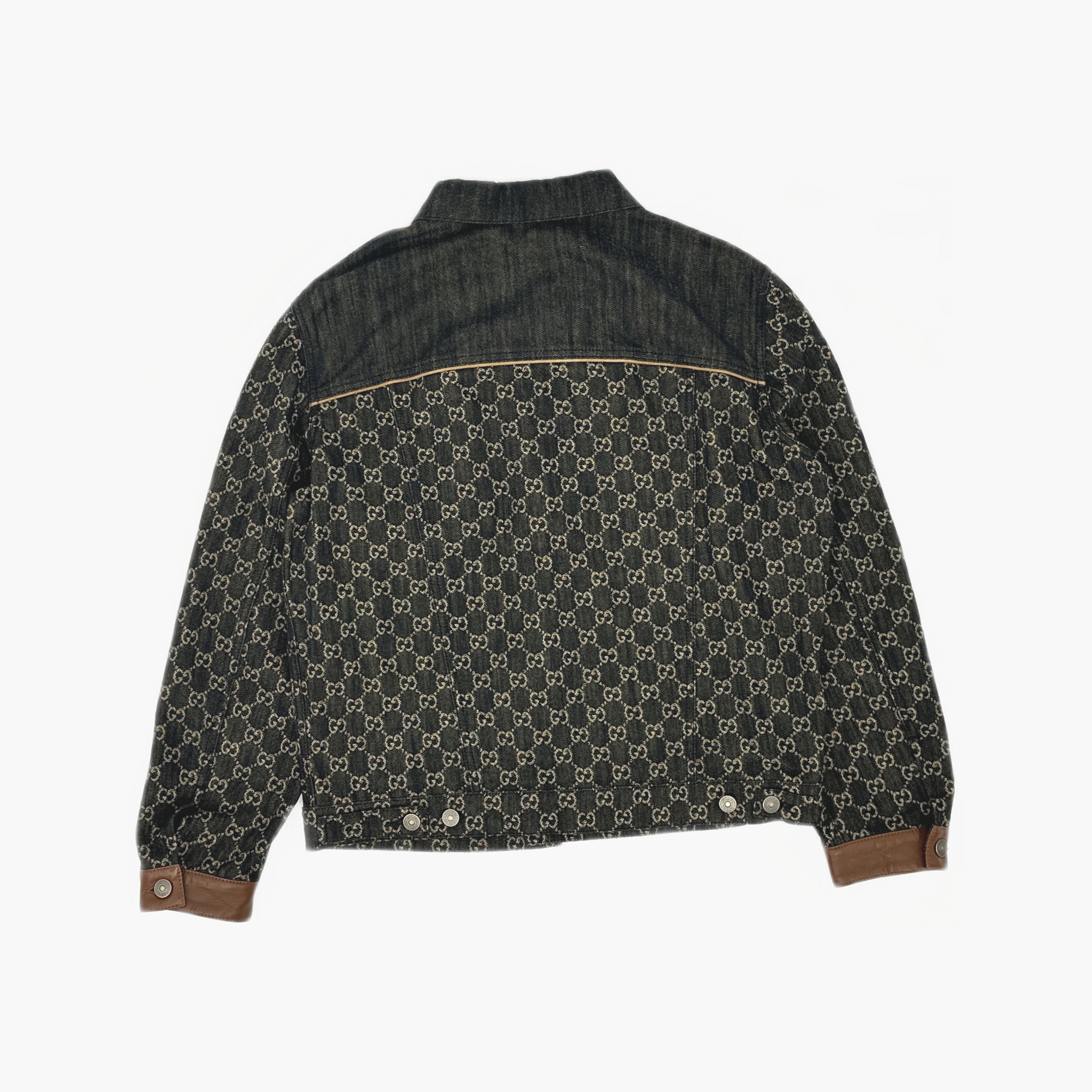Gucci Gucci Allover GG Logo Denim Jacket IT 44 Size US S / EU 44-46 / 1 - 2 Thumbnail