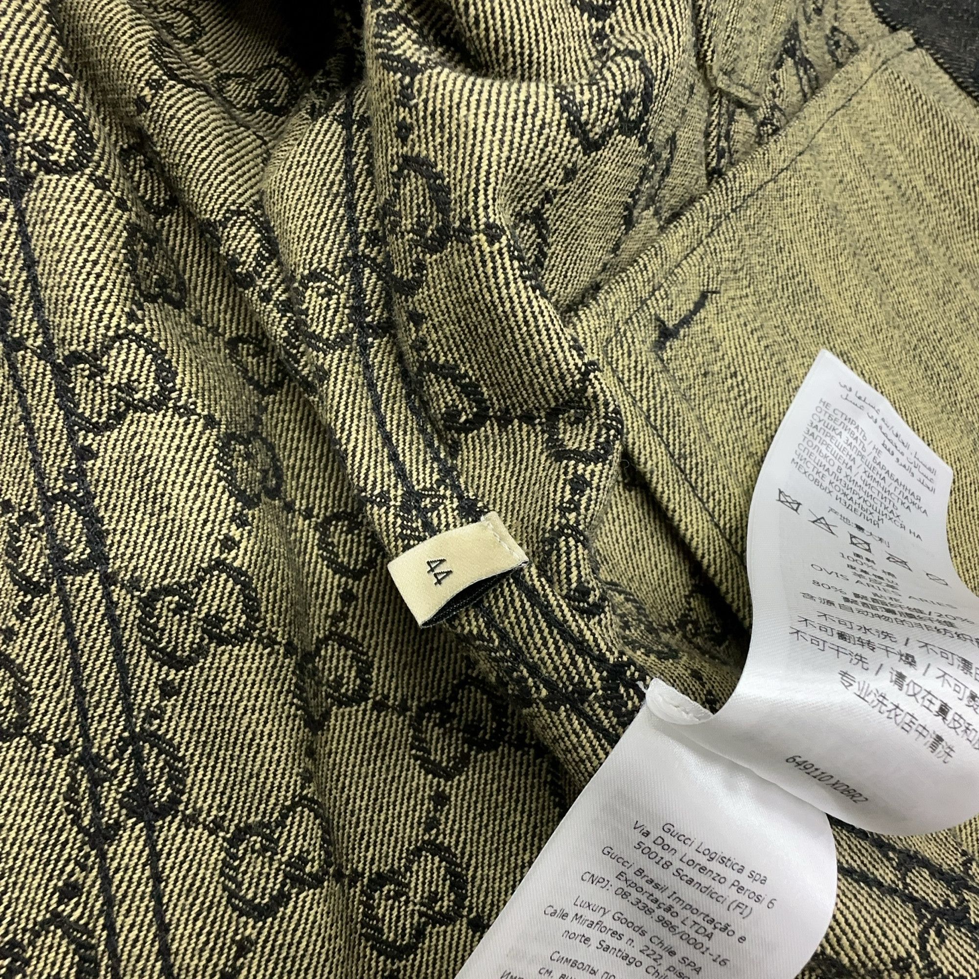 Gucci Gucci Allover GG Logo Denim Jacket IT 44 Size US S / EU 44-46 / 1 - 6 Thumbnail