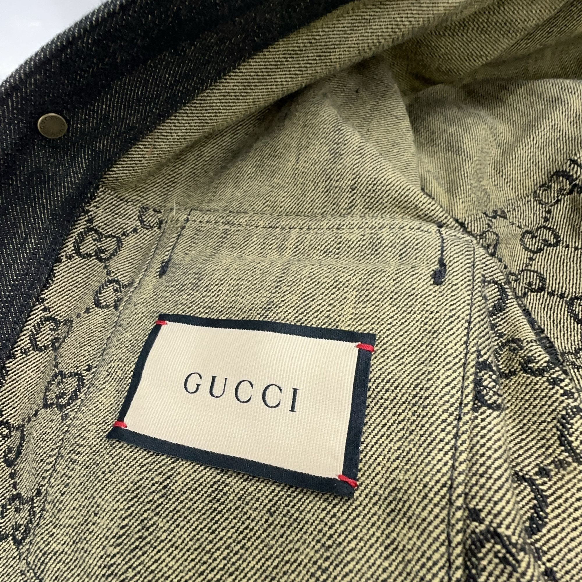Gucci Gucci Allover GG Logo Denim Jacket IT 44 Size US S / EU 44-46 / 1 - 5 Thumbnail