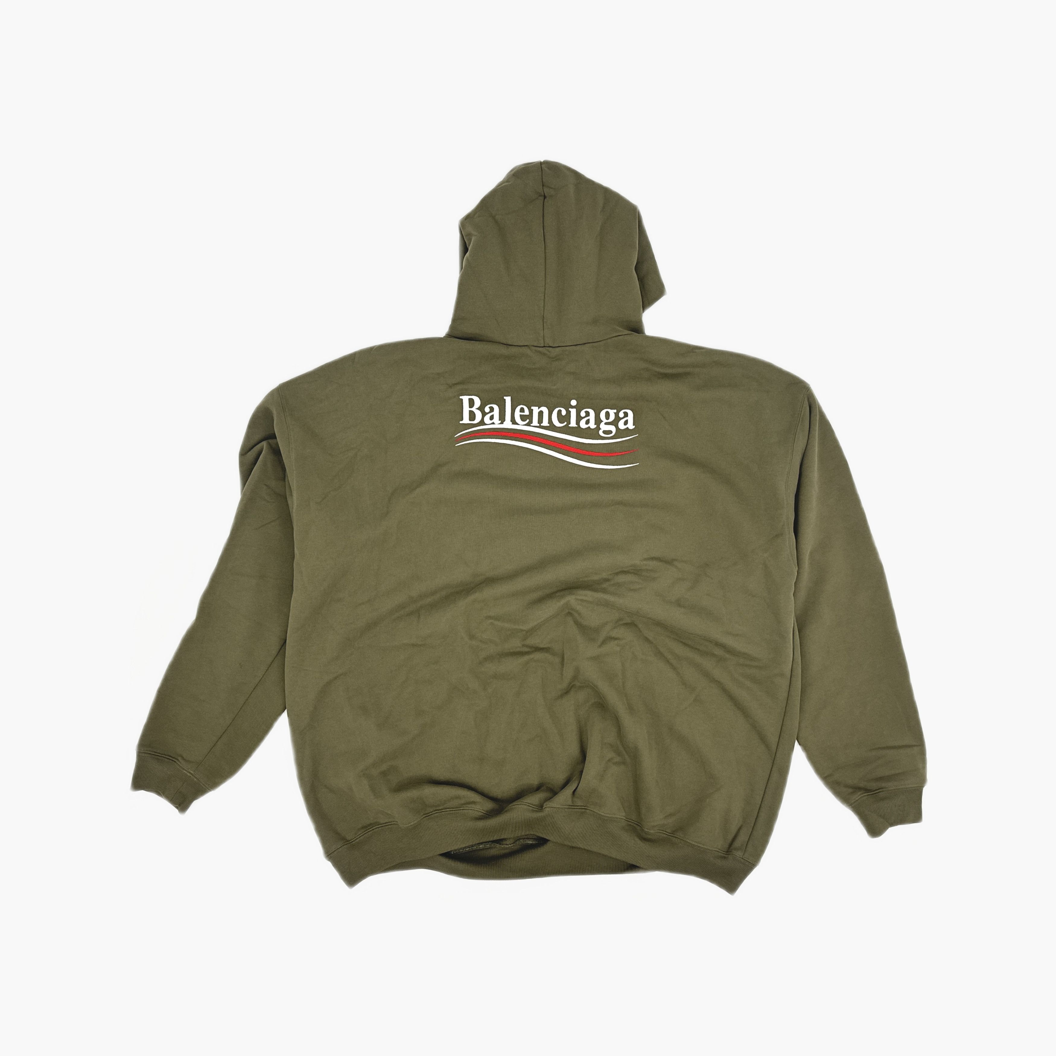 Balenciaga Balenciaga Green Political Campaign Hoodie S Size US S / EU 44-46 / 1 - 2 Thumbnail