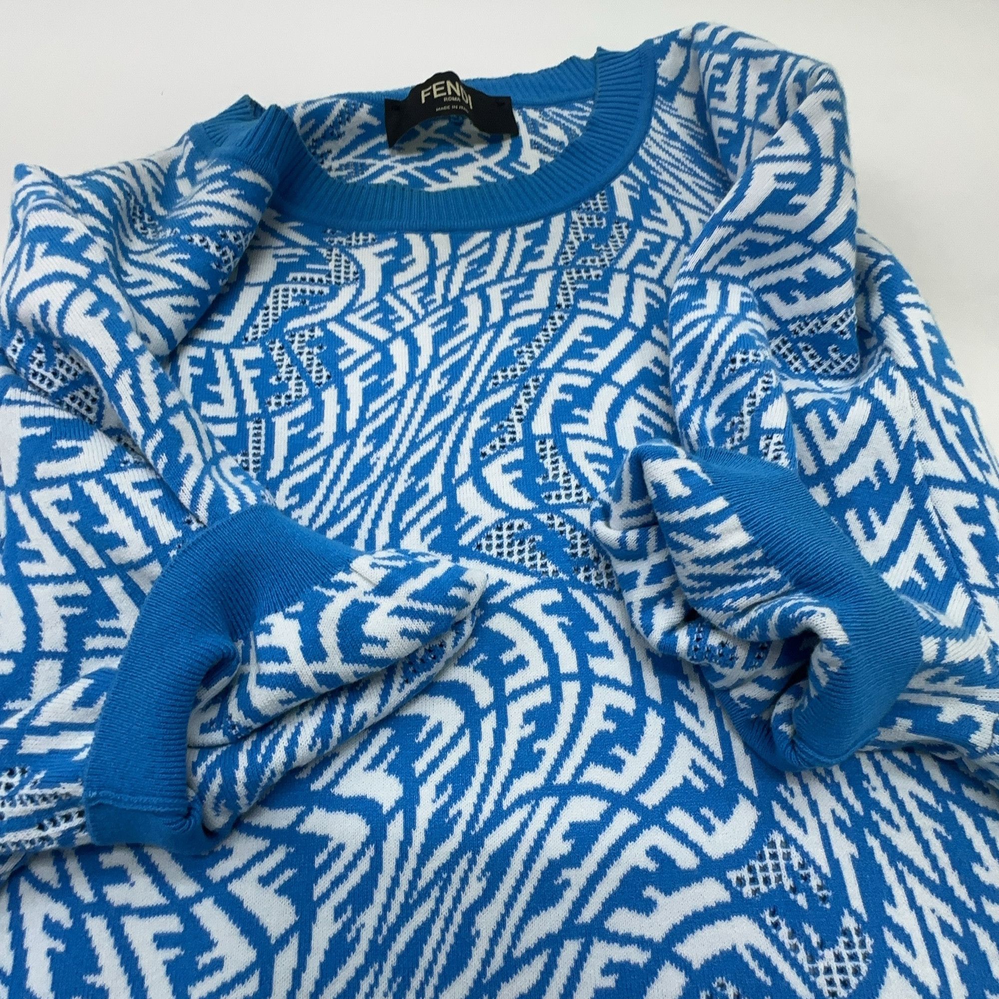 Fendi Fendi FF Vertigo Monogram Knit Sweater Size 48 Size US M / EU 48-50 / 2 - 7 Thumbnail