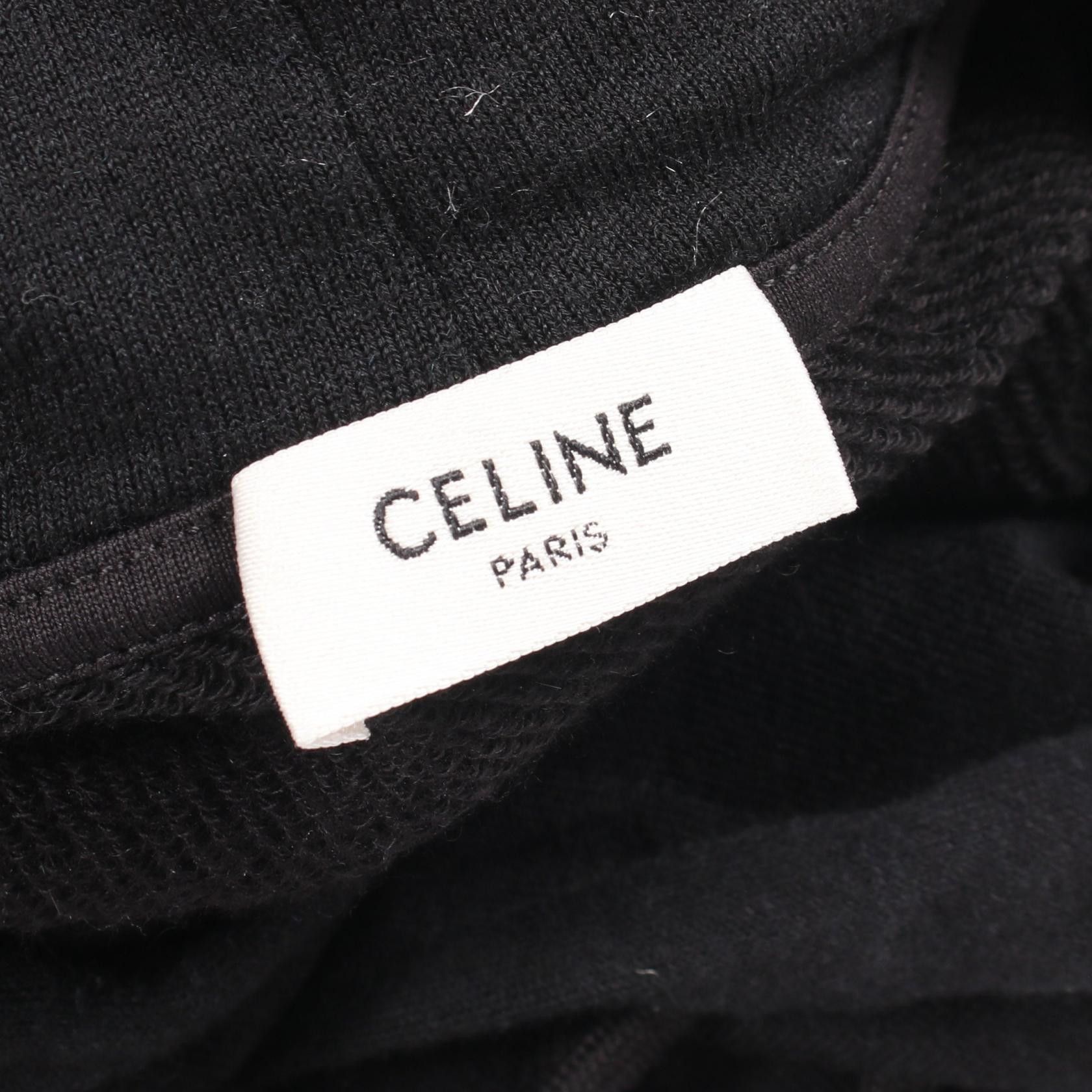 Celine Celine CELINE Triomphe Embroidery Cotton Cashmere Hoodie Textile Sweatshirts & Hoodies 2Y35D450I DUTY FREE for USA Size ONE SIZE - 3 Thumbnail