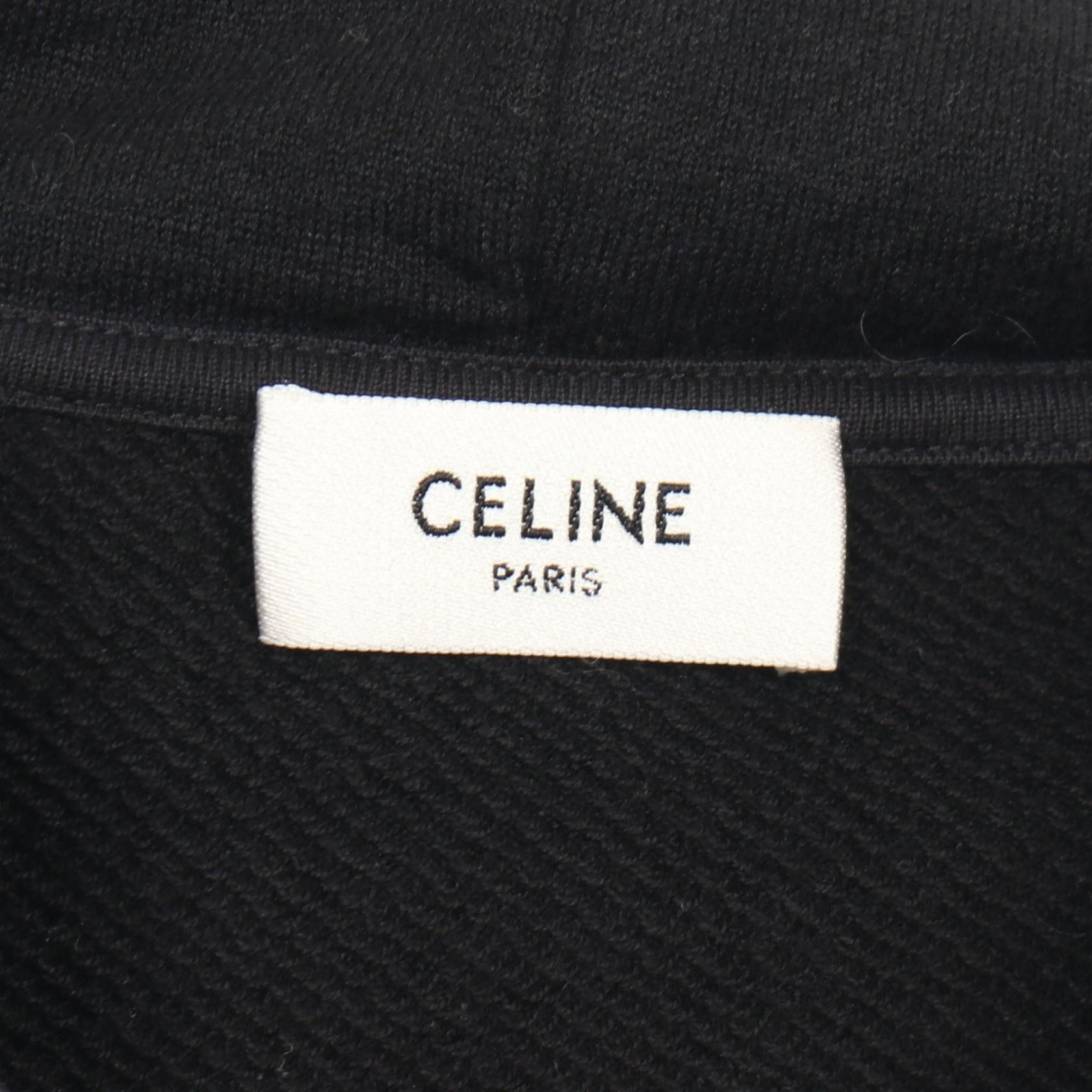 Celine Celine CELINE Triomphe Embroidery Cotton Cashmere Hoodie Textile Sweatshirts & Hoodies 2Y36D450I DUTY FREE for USA Size ONE SIZE - 3 Thumbnail