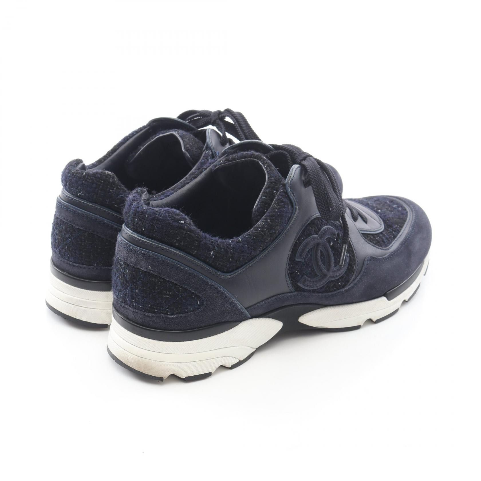 Chanel Chanel Chanel Coco Mark Fabric Suede Leather Sneakers Textile Shoes G39068 DUTY FREE for USA Size ONE SIZE - 2 Thumbnail