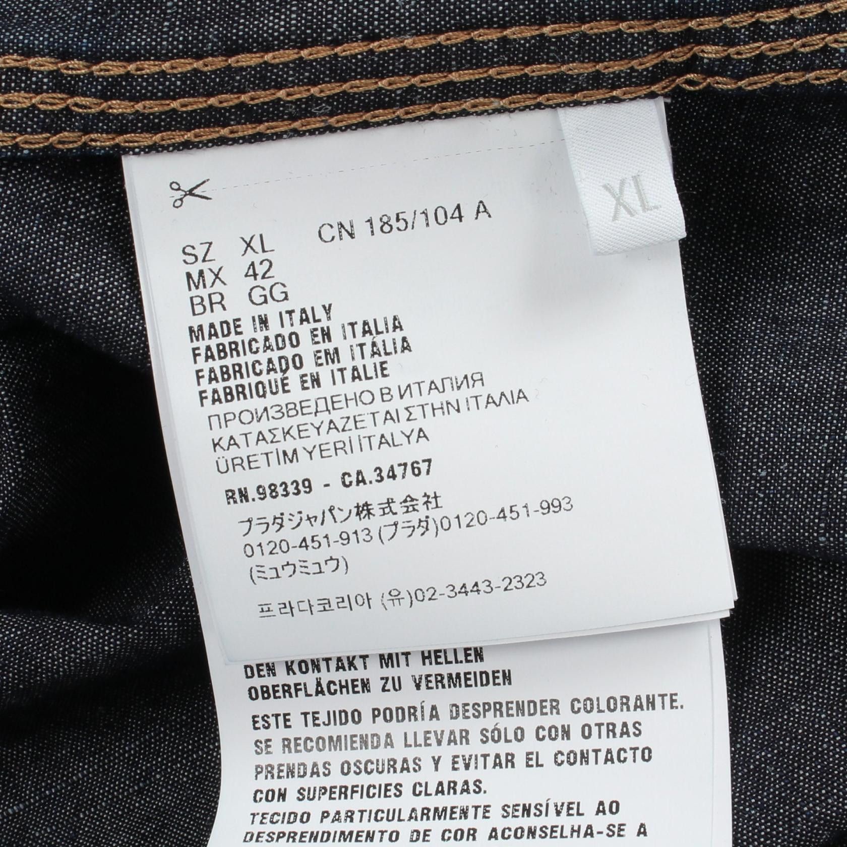 Prada Prada Prada Cotton Jacket Textile Outerwear GBE254 DUTY FREE for USA Size ONE SIZE - 4 Thumbnail