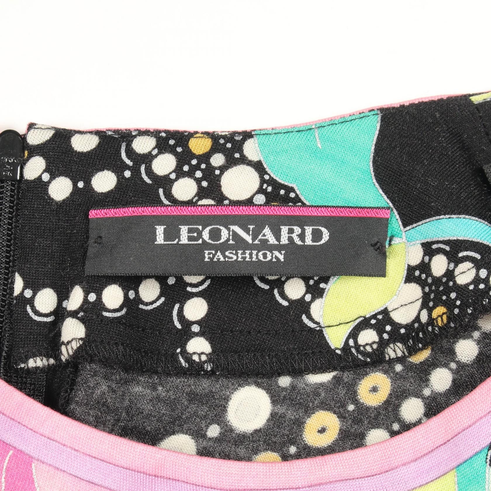 Other Leonard LEONARD FASHION Floral Wool Silk Top Textile Tops DUTY FREE for USA Size ONE SIZE - 3 Thumbnail