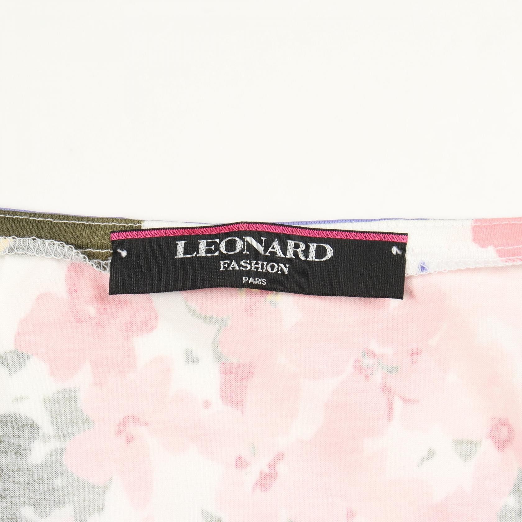 Other Leonard LEONARD FASHION Cotton Short Sleeve Top Textile Tops DUTY FREE for USA Size ONE SIZE - 3 Thumbnail