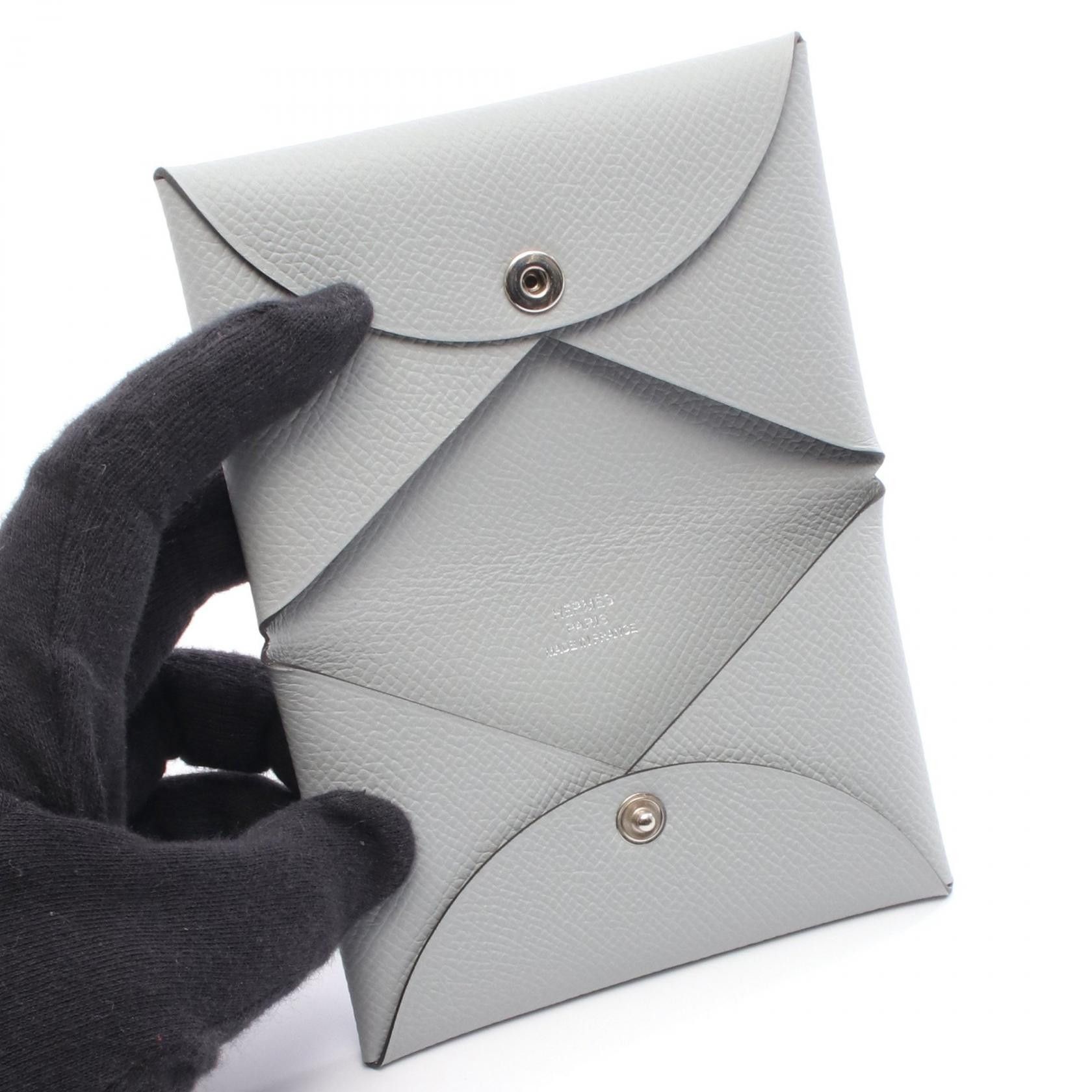 Hermes Hermes Hermes Calvi Leather Coin Case Leather Coin Case K DUTY FREE for USA Size ONE SIZE - 3 Thumbnail