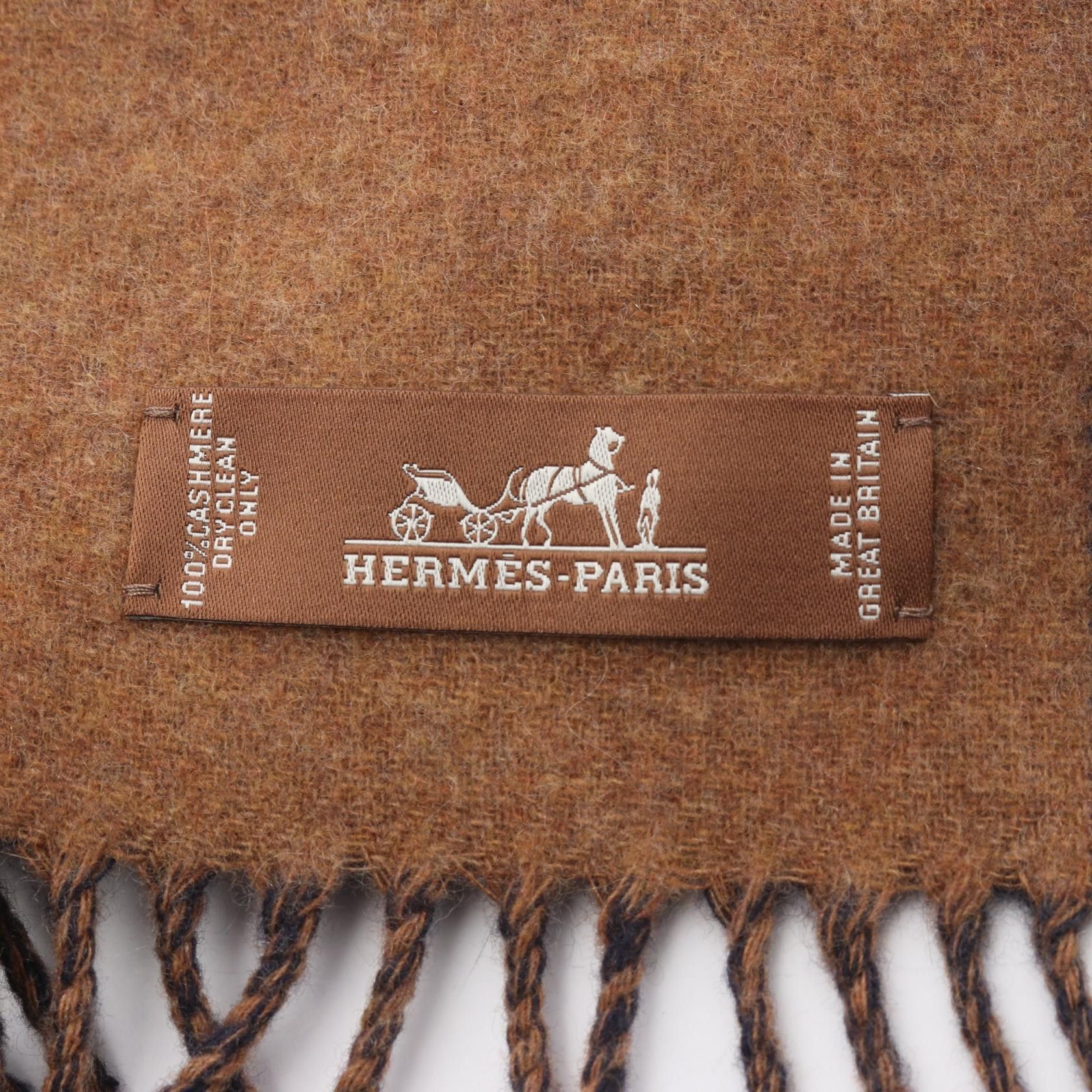 Hermes Hermes Hermes Kazak Chevron Cashmere Scarf Textile Scarf DUTY FREE for USA Size ONE SIZE - 3 Thumbnail