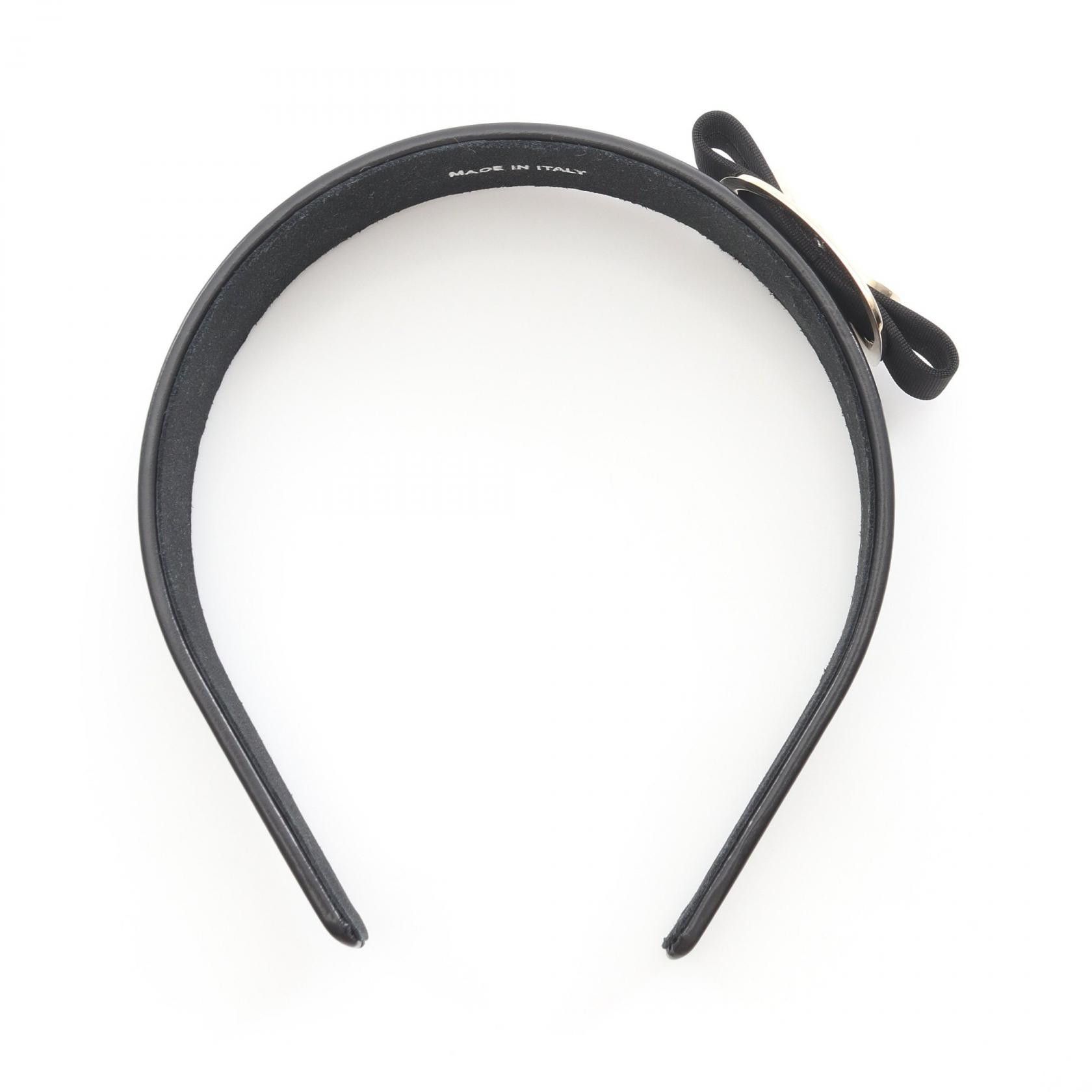 Salvatore Ferragamo Salvatore Ferragamo Salvatore Ferragamo Vara Ribbon Leather Hair Accessory Leather Other DUTY FREE for USA Size ONE SIZE - 2 Thumbnail