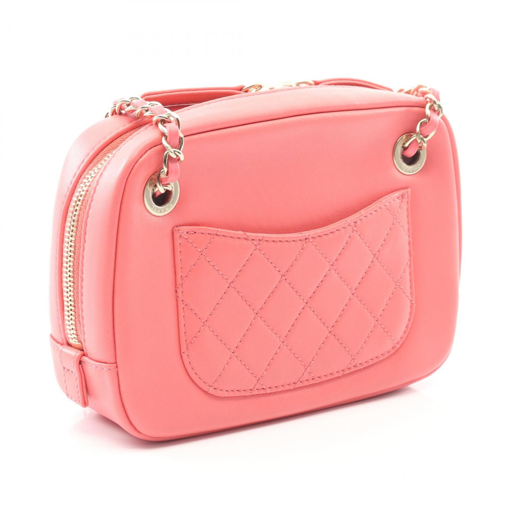 Chanel Chanel CHANEL Coco Mark Lambskin Shoulder Bag Leather Shoulder Bag DUTY FREE for USA Size ONE SIZE - 2 Thumbnail