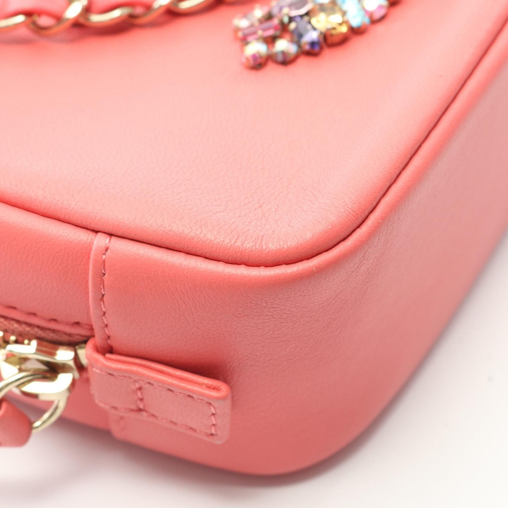 Chanel Chanel CHANEL Coco Mark Lambskin Shoulder Bag Leather Shoulder Bag DUTY FREE for USA Size ONE SIZE - 6 Thumbnail
