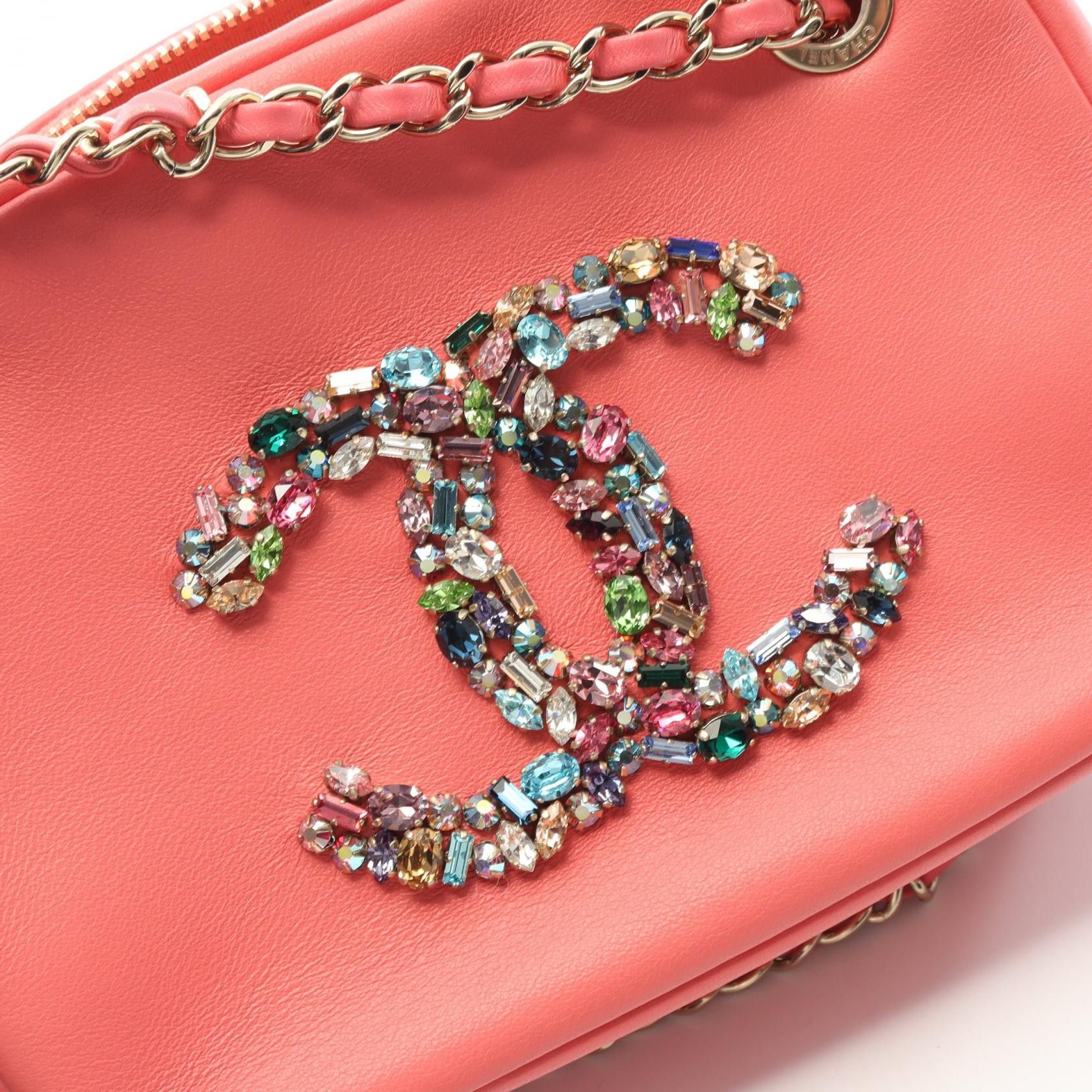 Chanel Chanel CHANEL Coco Mark Lambskin Shoulder Bag Leather Shoulder Bag DUTY FREE for USA Size ONE SIZE - 8 Thumbnail