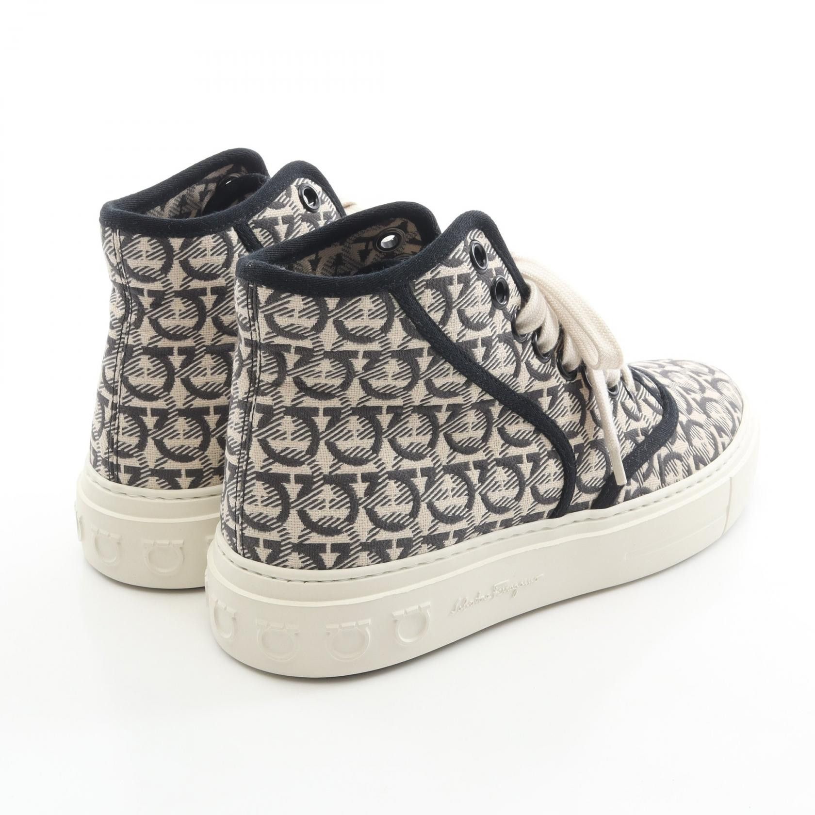 Salvatore Ferragamo Salvatore Ferragamo Salvatore Ferragamo Gancini Canvas Sneakers Textile Shoes DUTY FREE for USA Size ONE SIZE - 2 Thumbnail